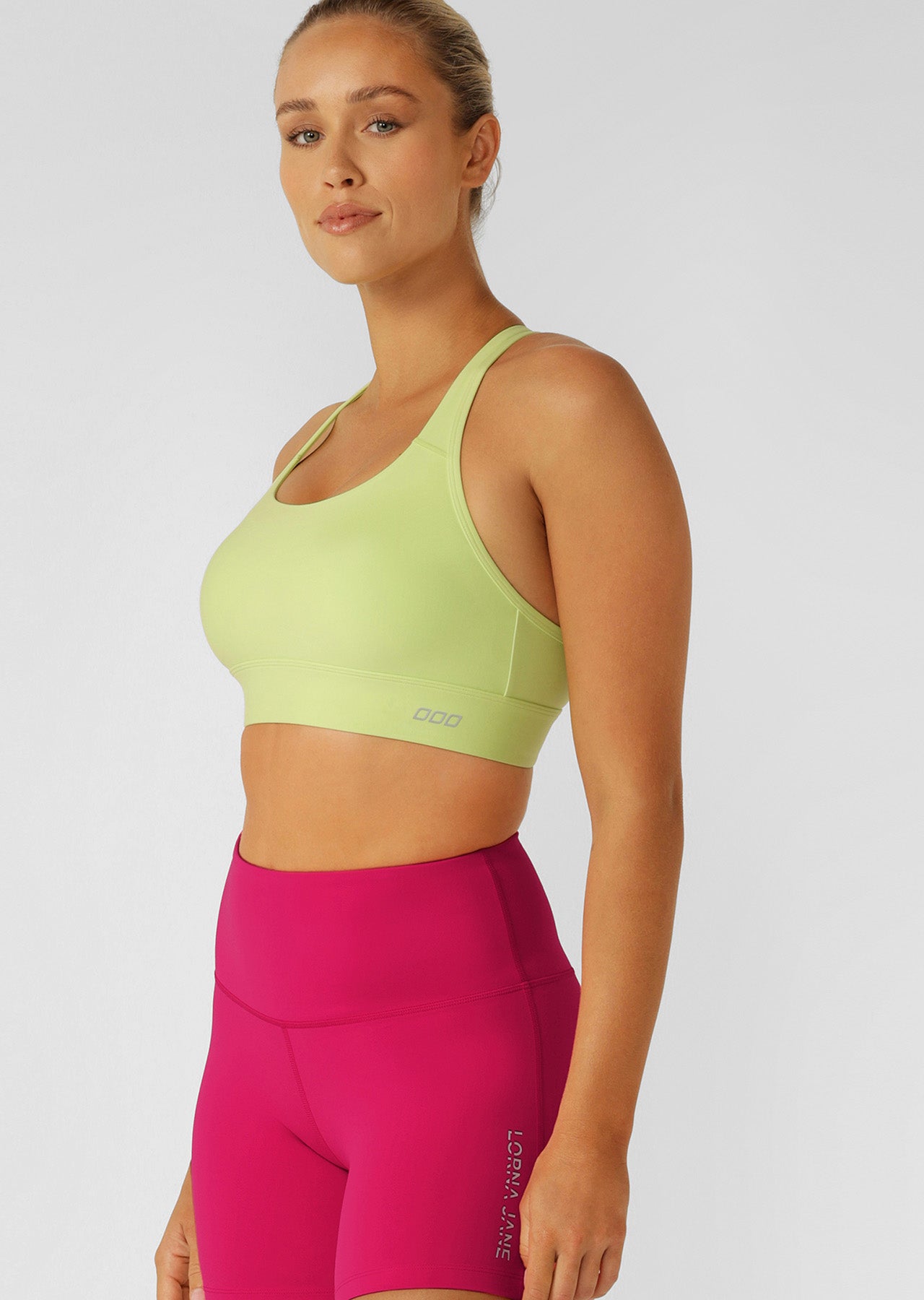 Lorna Jane Amy Maximum Support Sports Bra - Glow Green