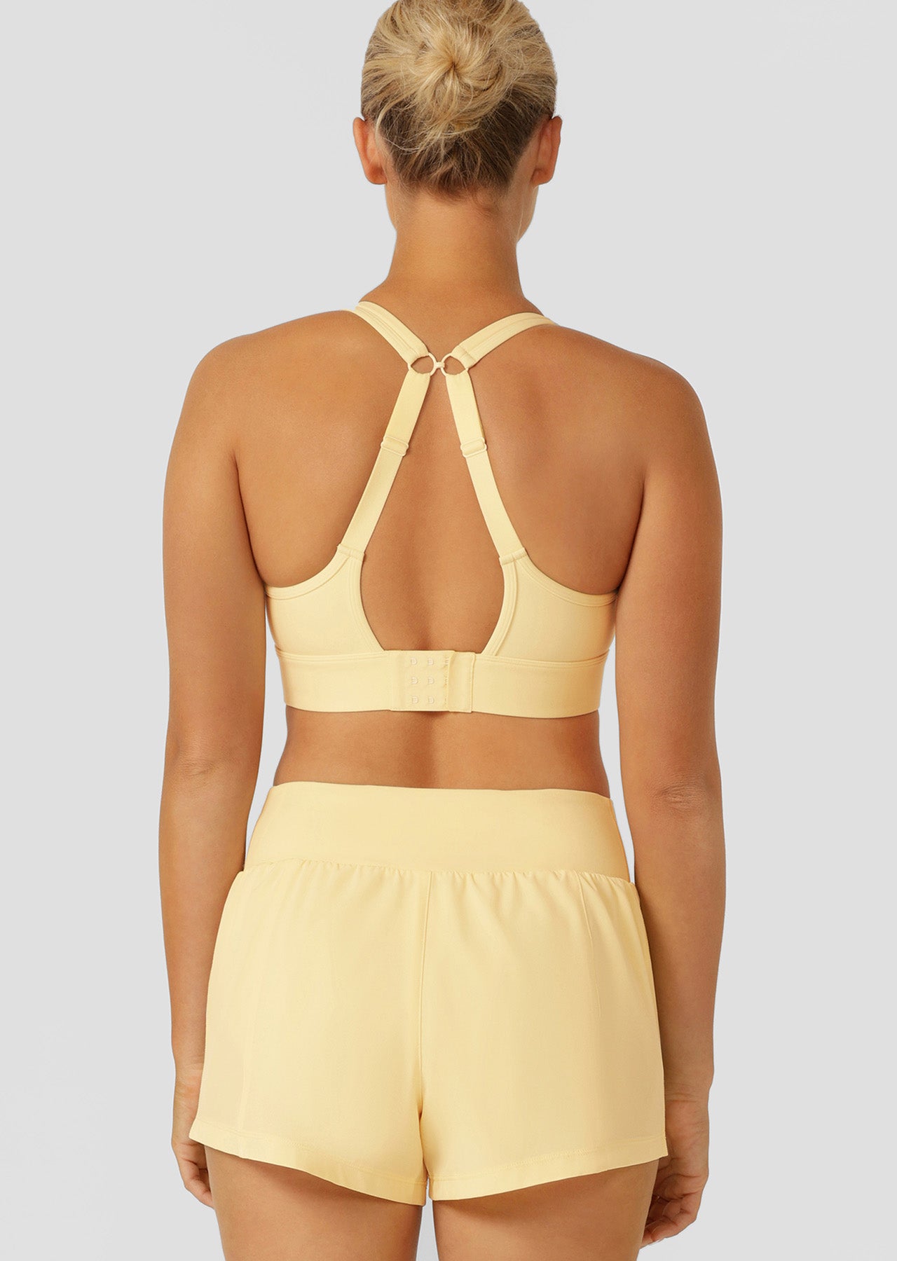 Lorna Jane Amy Maximum Support Sports Bra - Lemon Cream