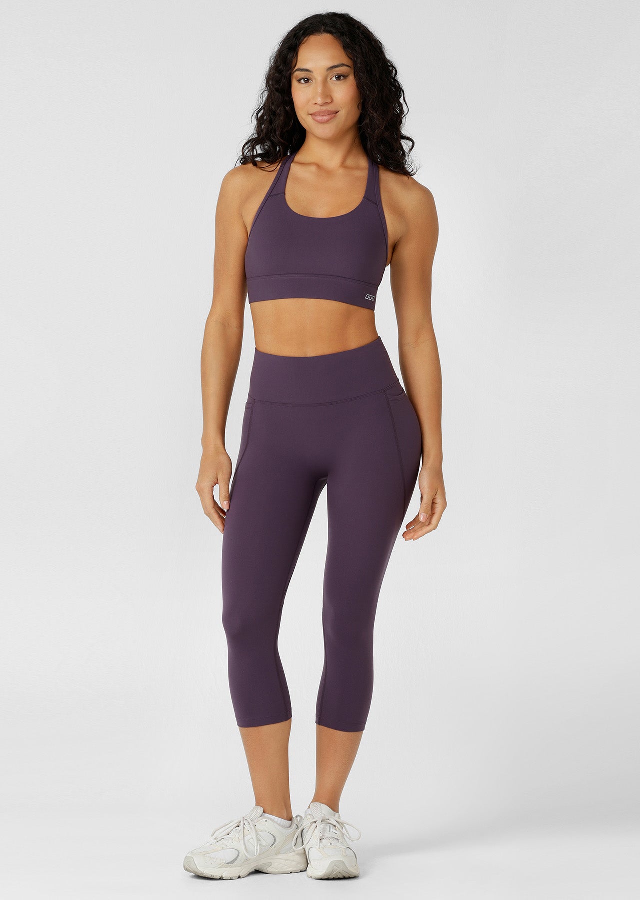 Lorna Jane Amy Maximum Support Sports Bra - Midnight Plum