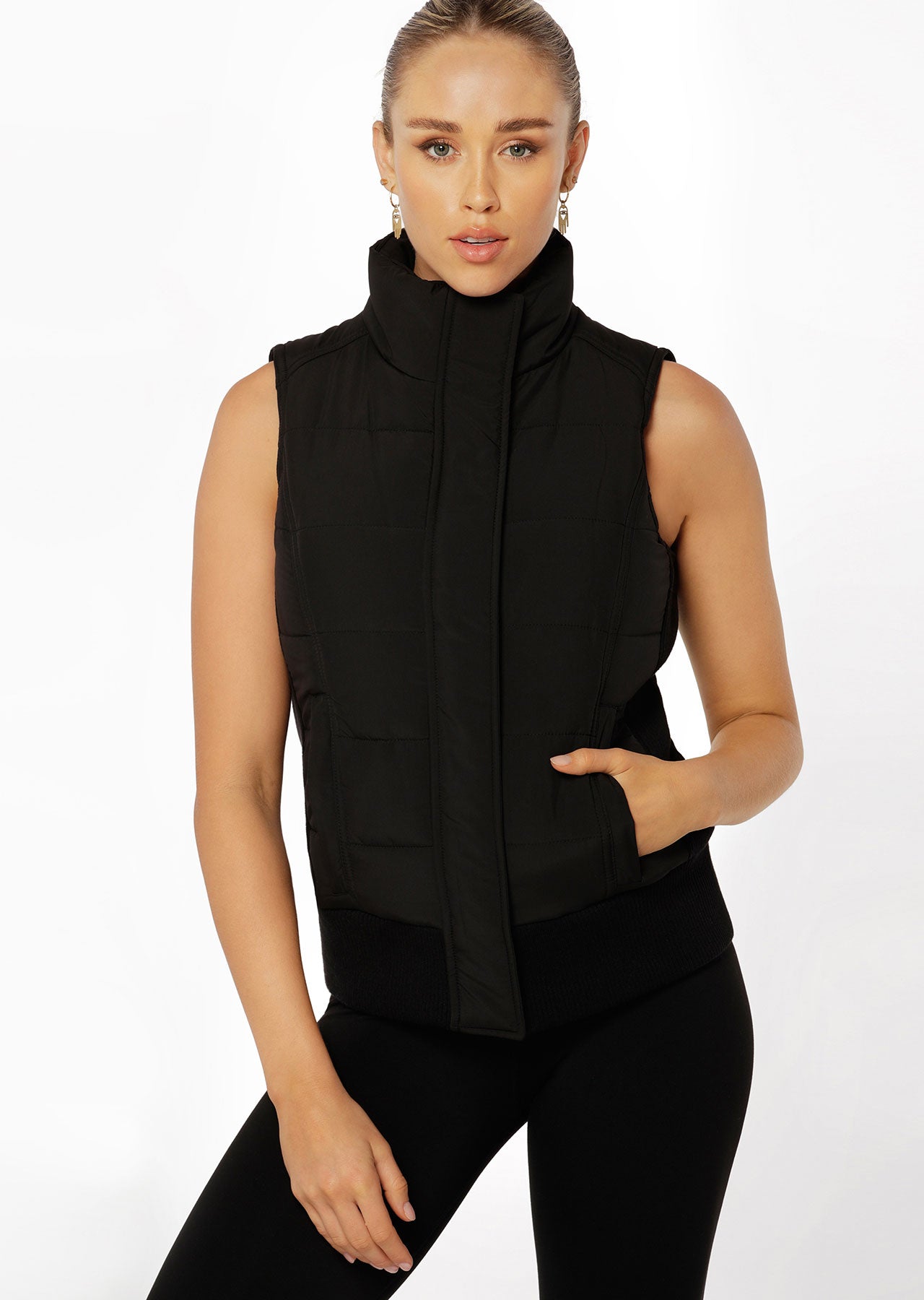 Lorna Jane Ultimate S/Less Puffer Vest - Black