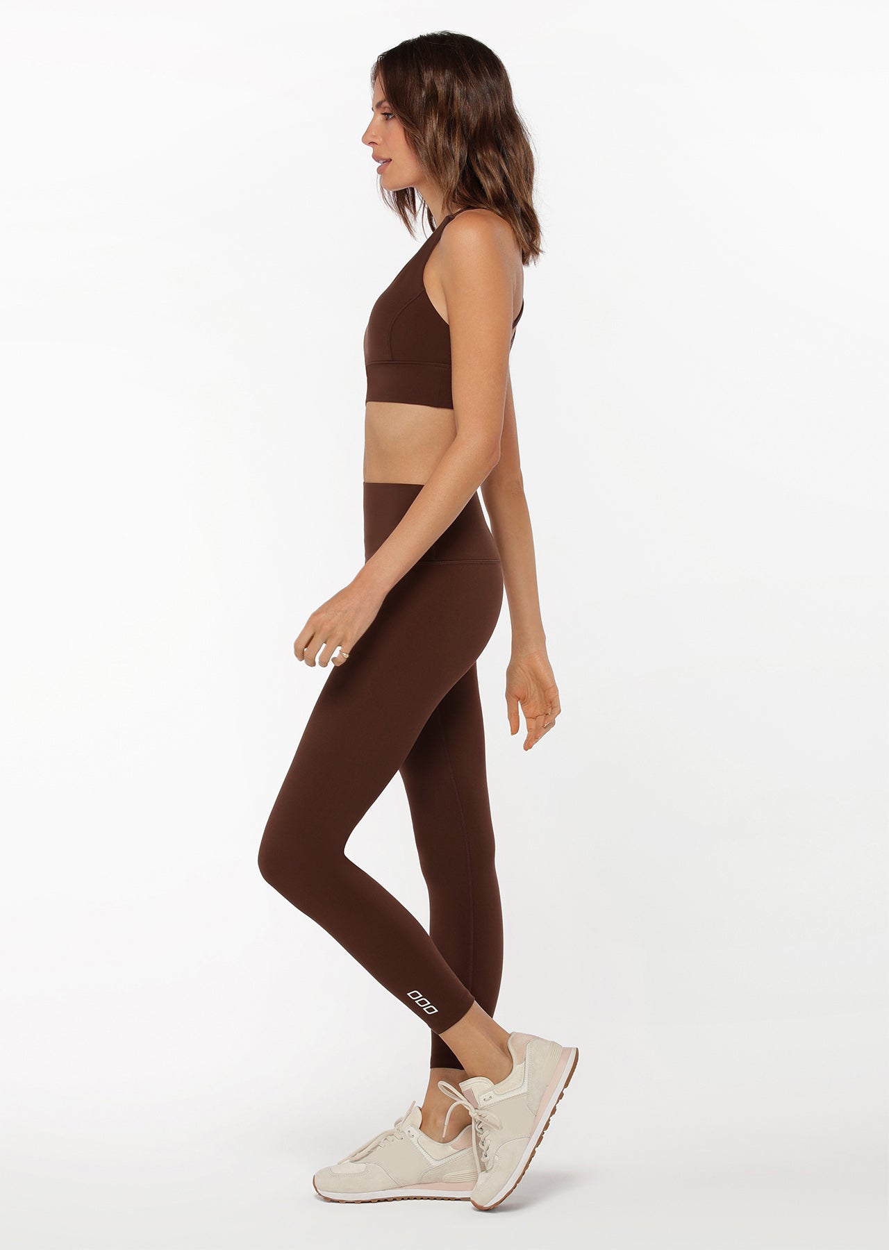 Lorna Jane LJ Long Line Sports Bra - Espresso