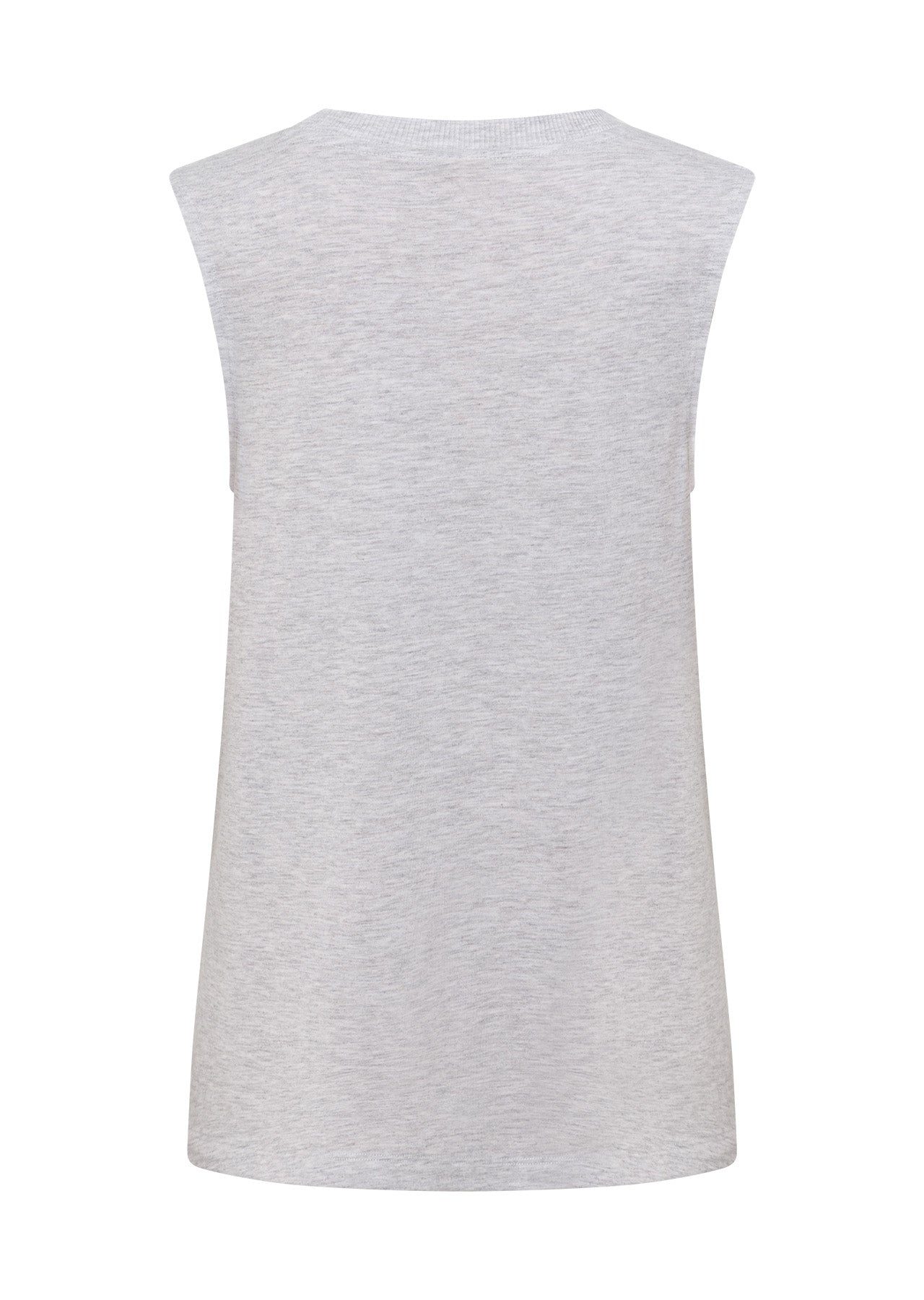 Lorna Jane Lotus Muscle Tank - Light Grey Marl