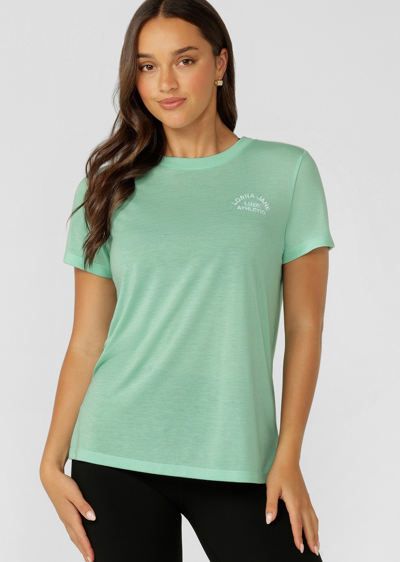 Lorna Jane Lotus T-Shirt - Mint Cream
