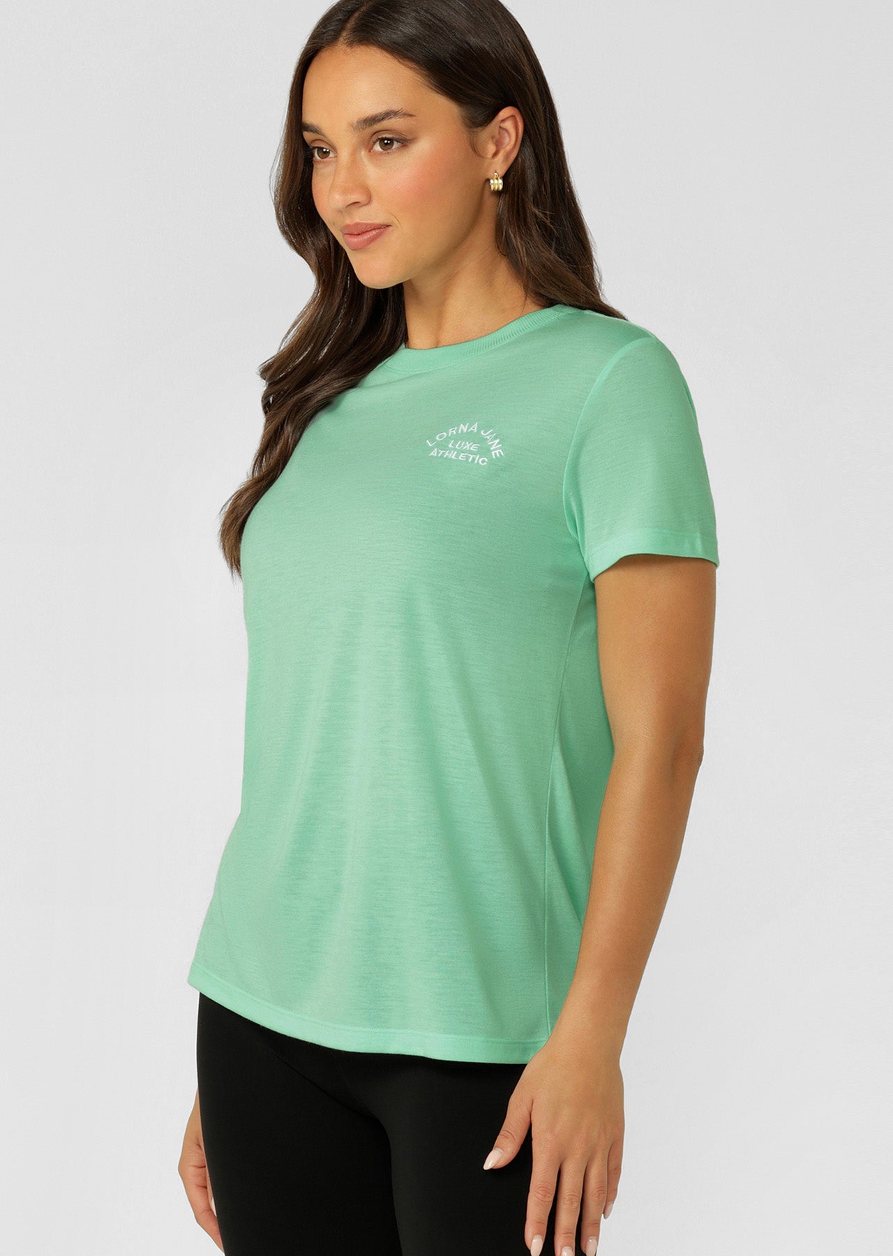Lorna Jane Lotus T-Shirt - Mint Cream