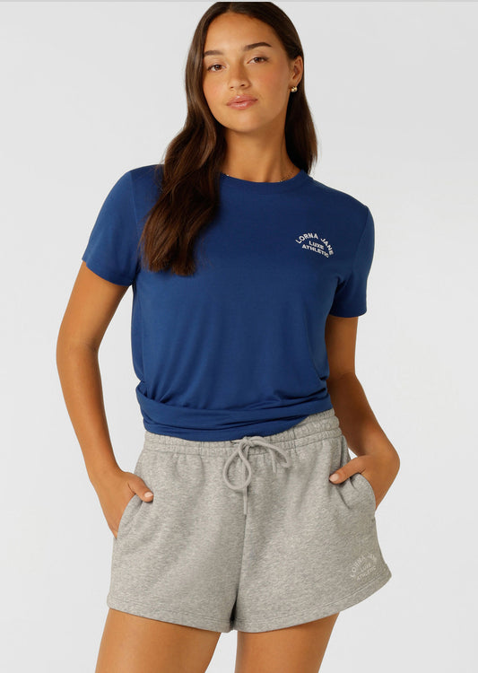 Lorna Jane Lotus T-Shirt - Riviera Blue