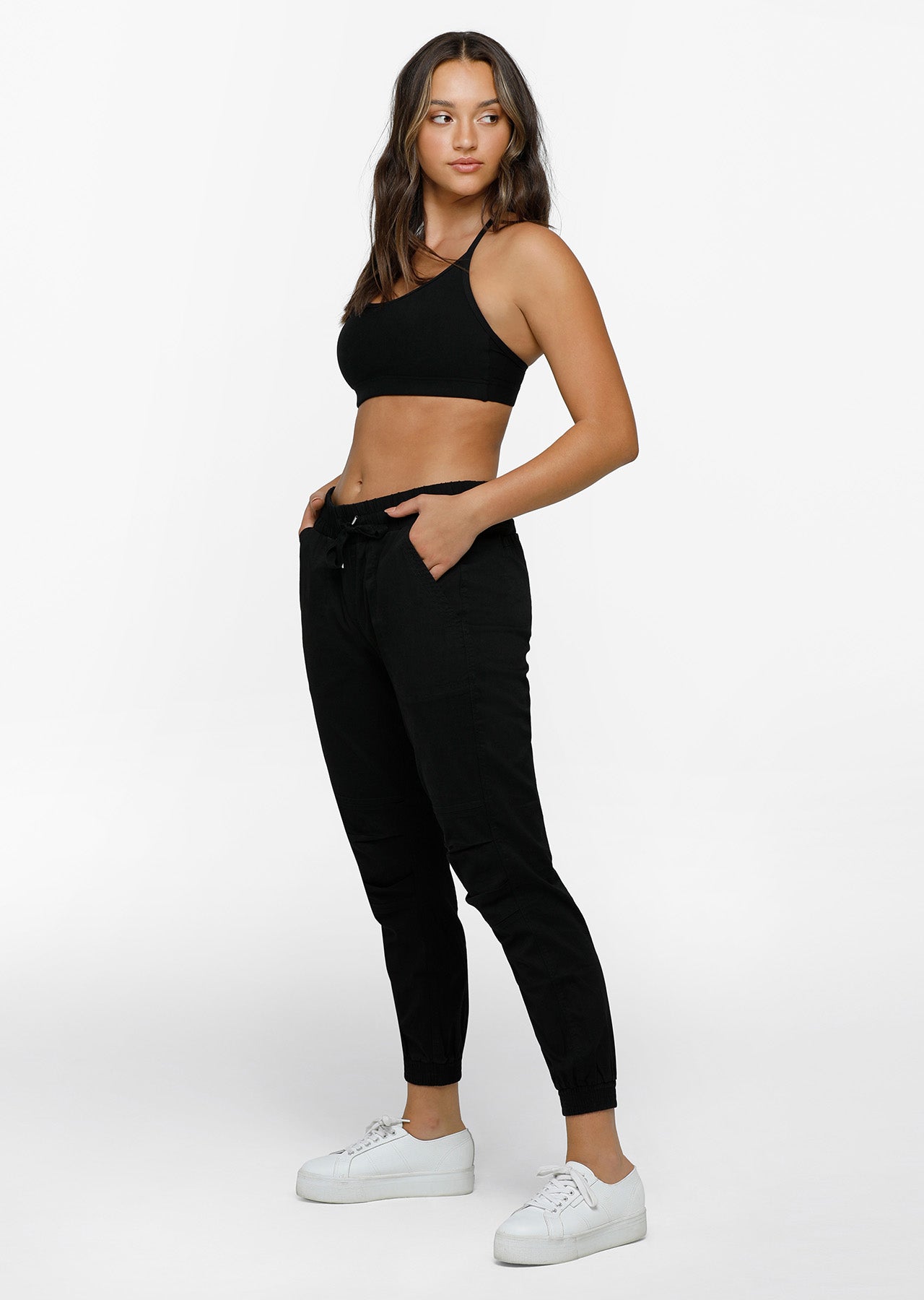 Lorna Jane Flashy F/L Pants - Black