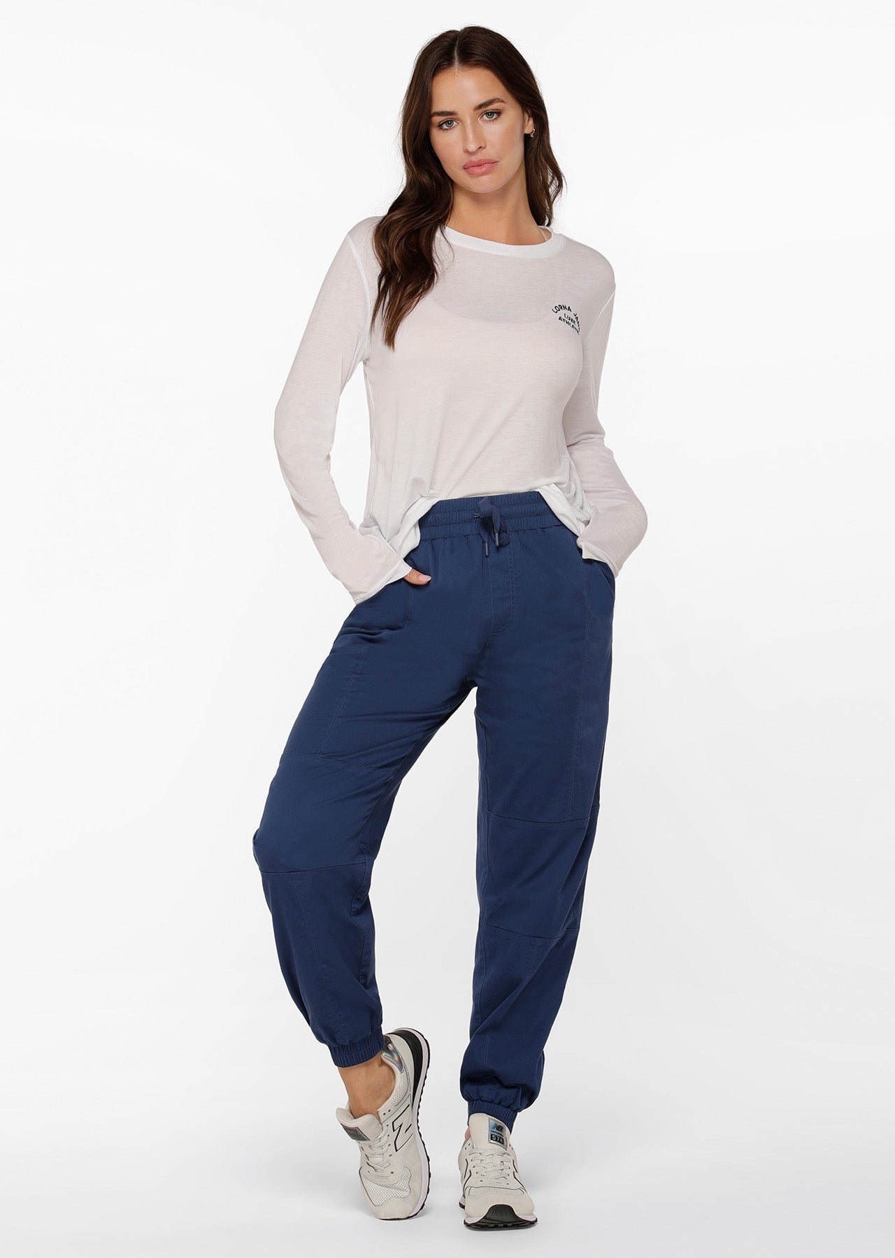 Lorna Jane Relaxed Flashy Full Length Pants - Indigo