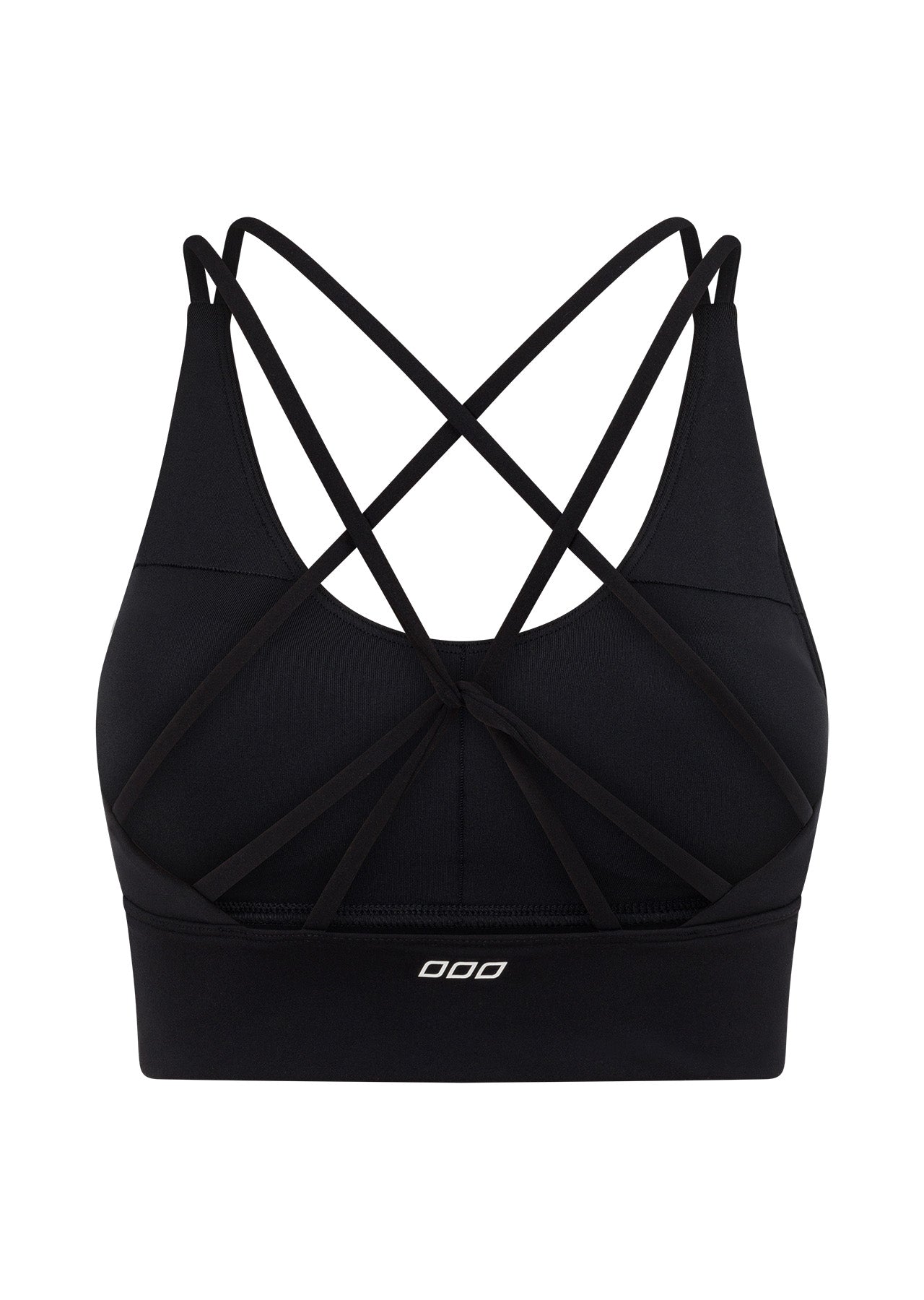 Lorna Jane Lotus Longline Sports Bra - Recycled Black