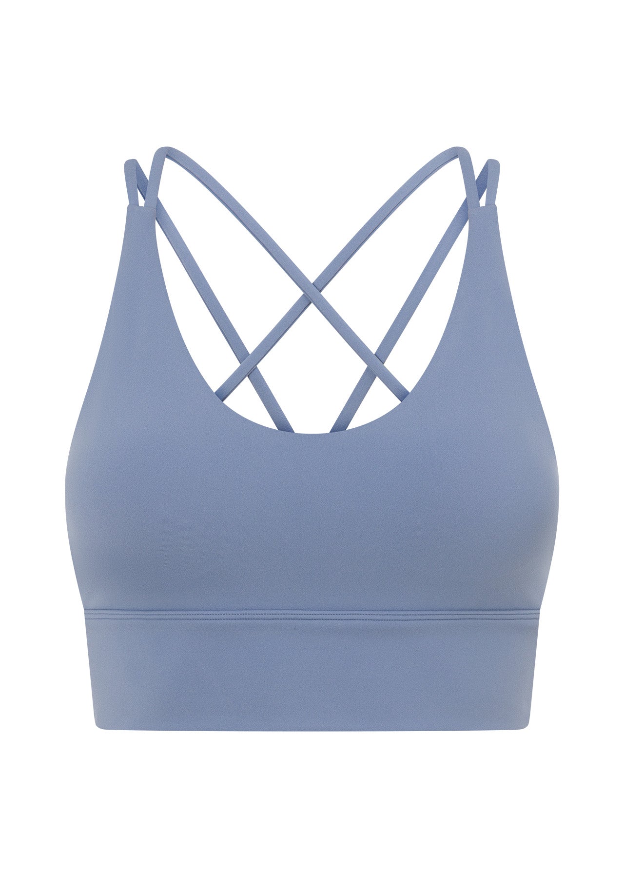 Lorna Jane Lotus Longline Sports Bra - Gravity Grey