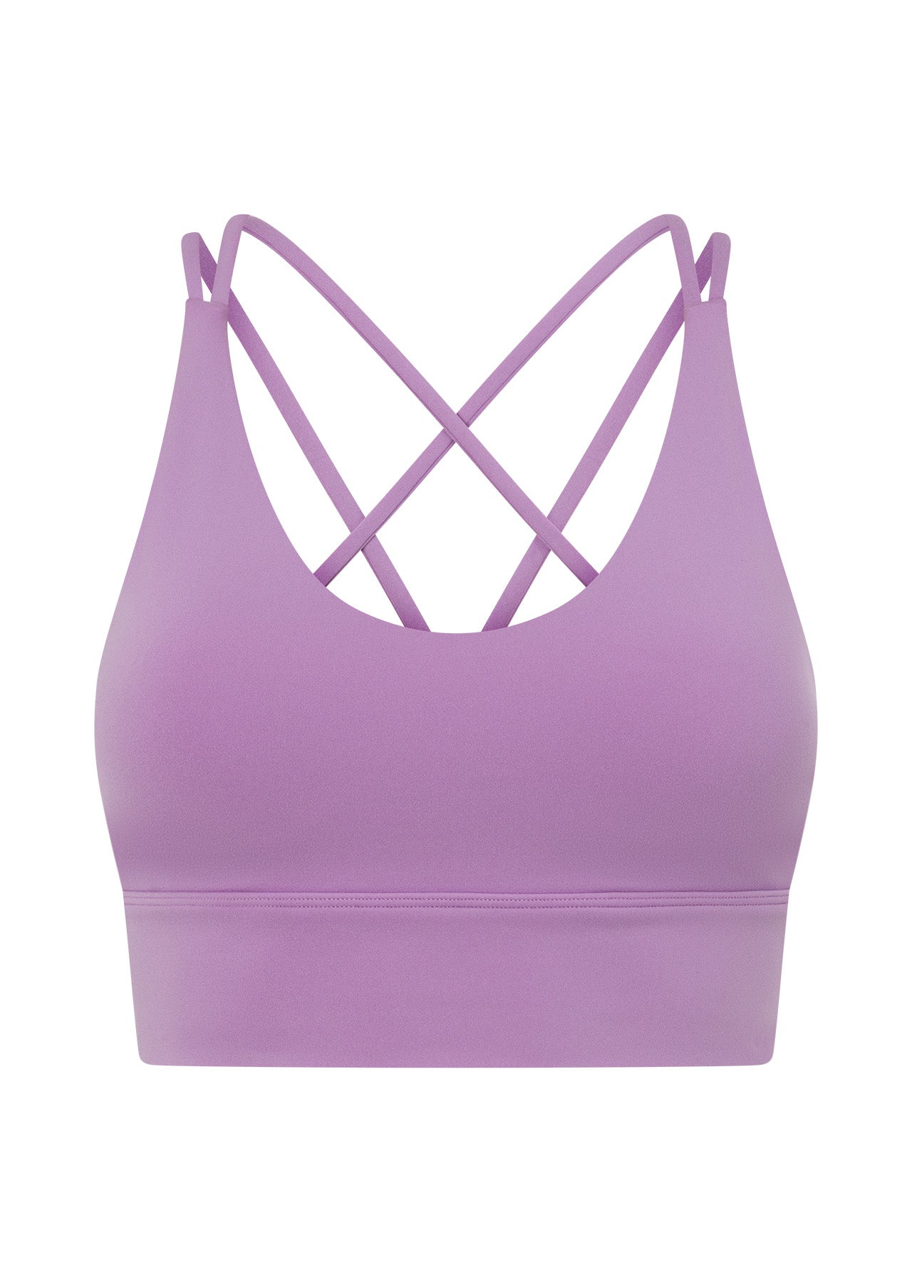 Lorna Jane Lotus Longline Sports Bra - Paisley Purple