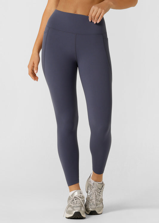 Lorna Jane Amy Phone Pocket Tech Ankle Biter Leggings - Ash Blue