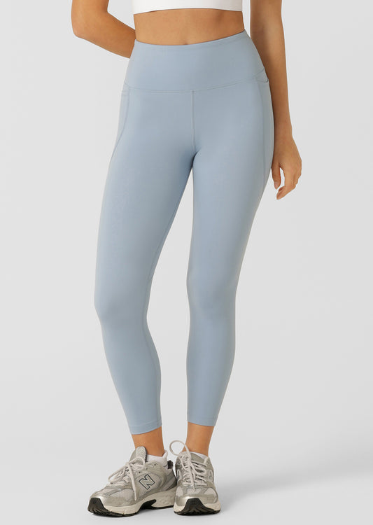 Lorna Jane Amy Phone Pocket Tech Ankle Biter Leggings - Glacier Blue