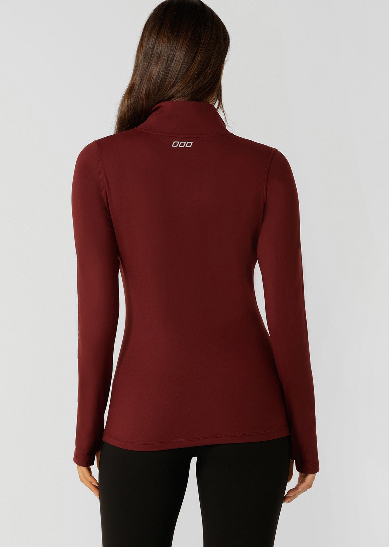 Lorna Jane Amy Thermal Active Zip Through Jacket - Dark Ruby