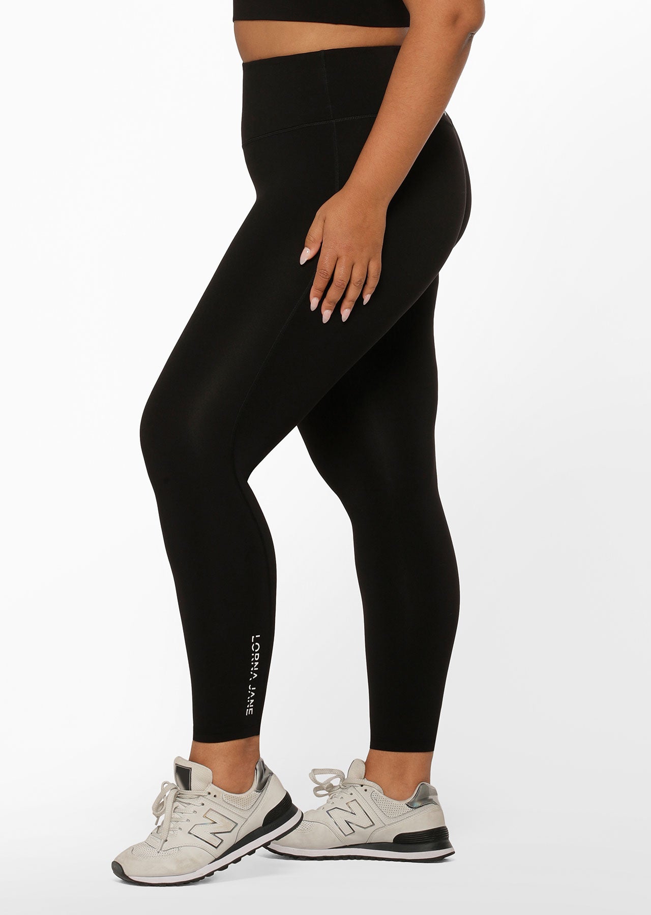 Lorna Jane Lotus No Chafe Full Length Leggings - Black