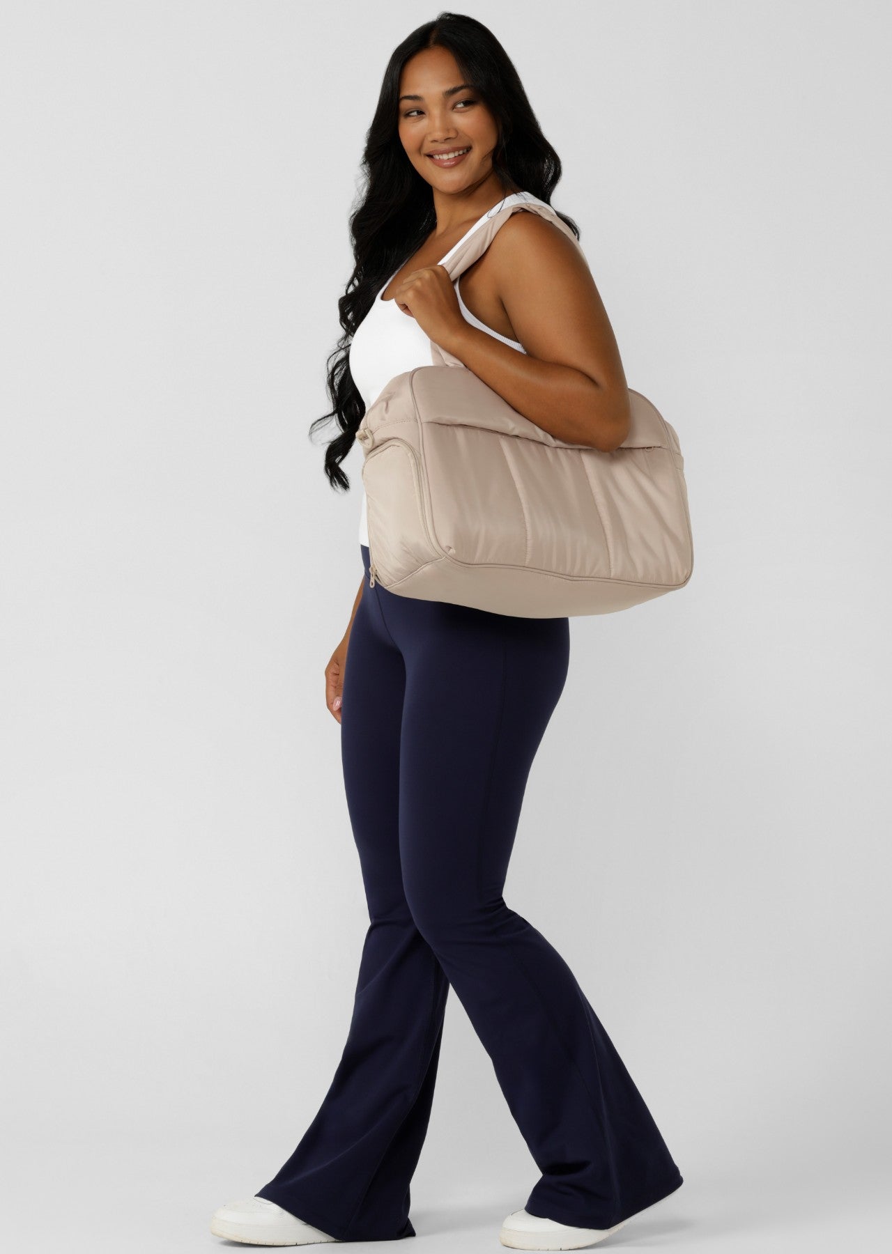 Lorna Jane Lotus Flared Leggings - French Navy