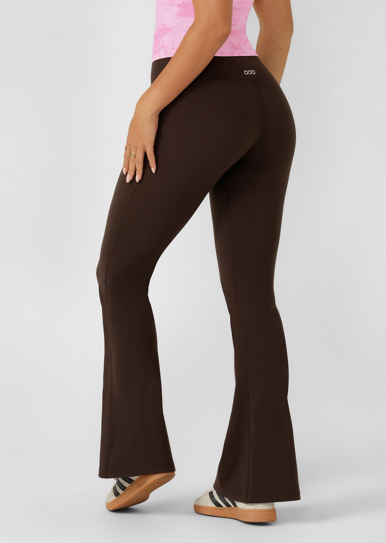 Lorna Jane Lotus Flared Leggings - Volcano