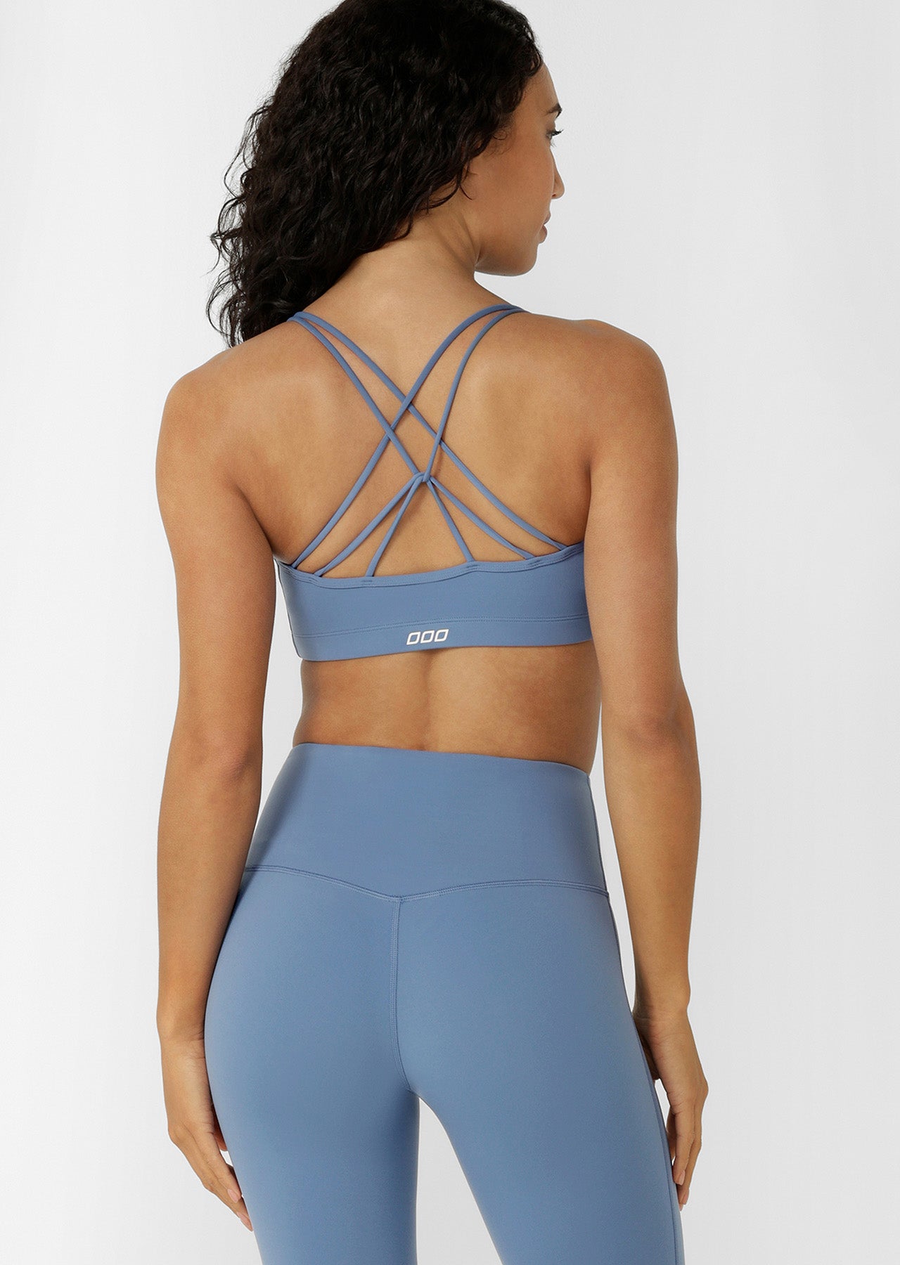 Lorna Jane Lotus Cropped Sports Bra - Moonlight Blue