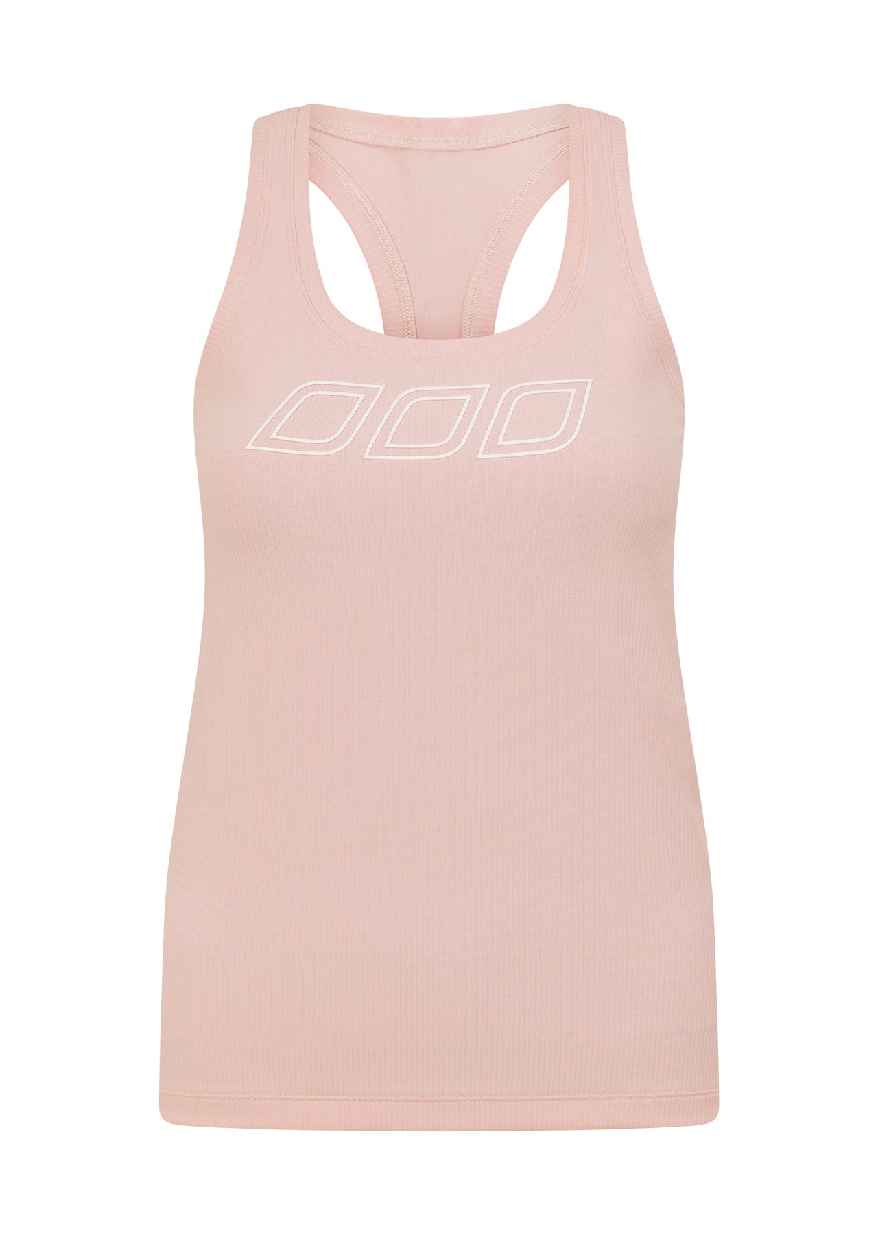 Lorna Jane Amy Fitted Active Rib Tank - Pale Peony