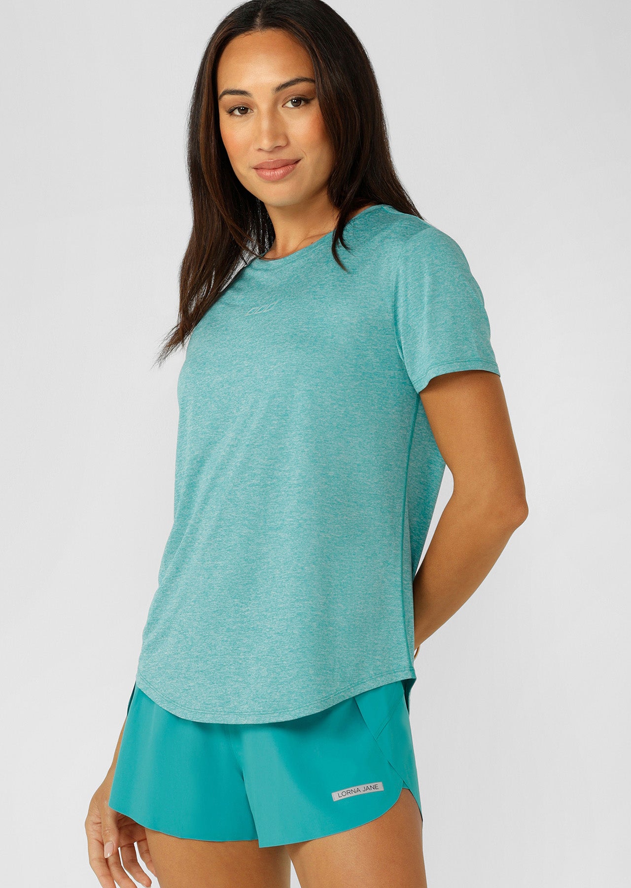 Lorna Jane Amy Dynamic Active T-Shirt - Maui Marl