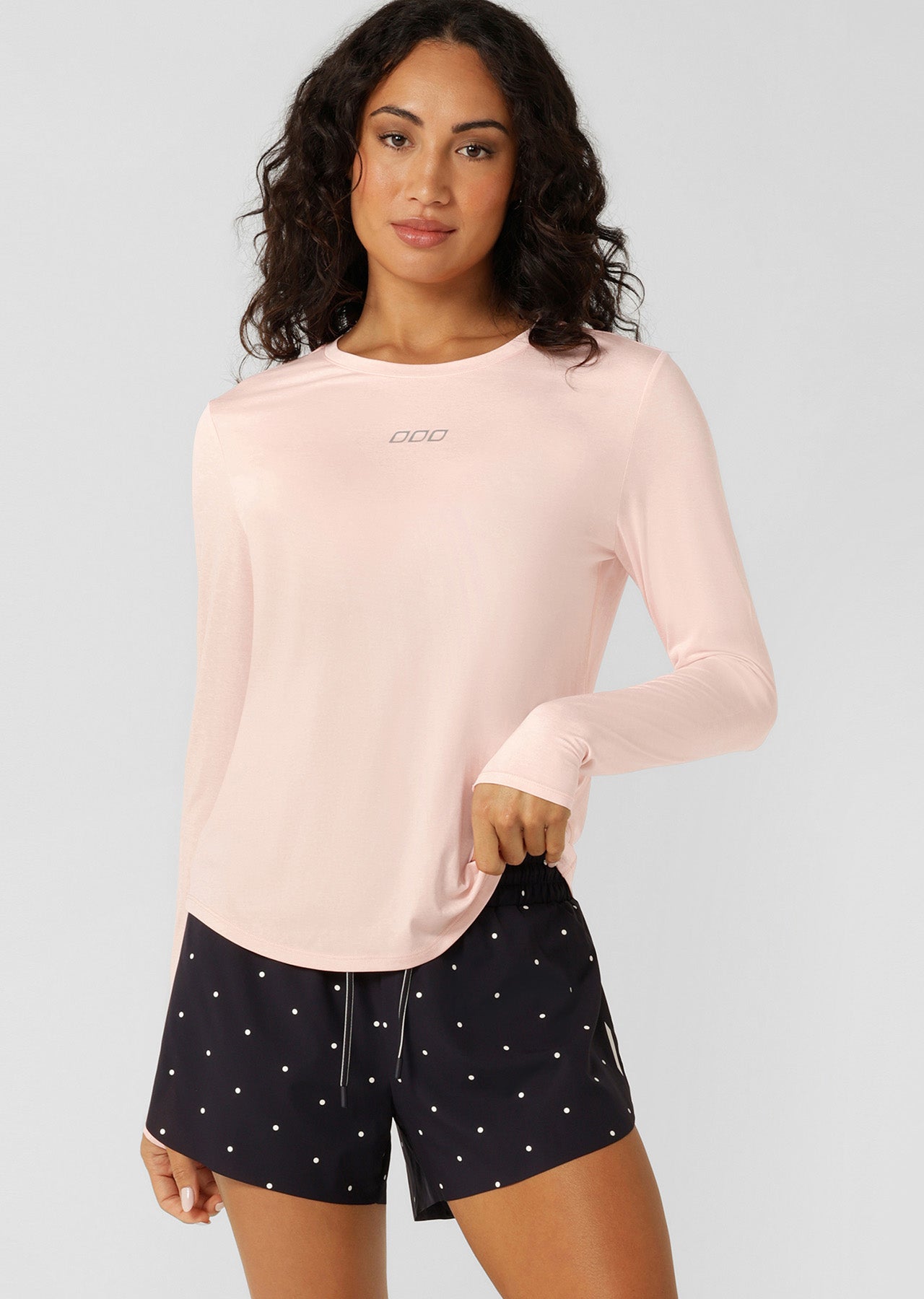 Lorna Jane Amy Dynamic Active Long Sleeve Top - Ballerina Marl
