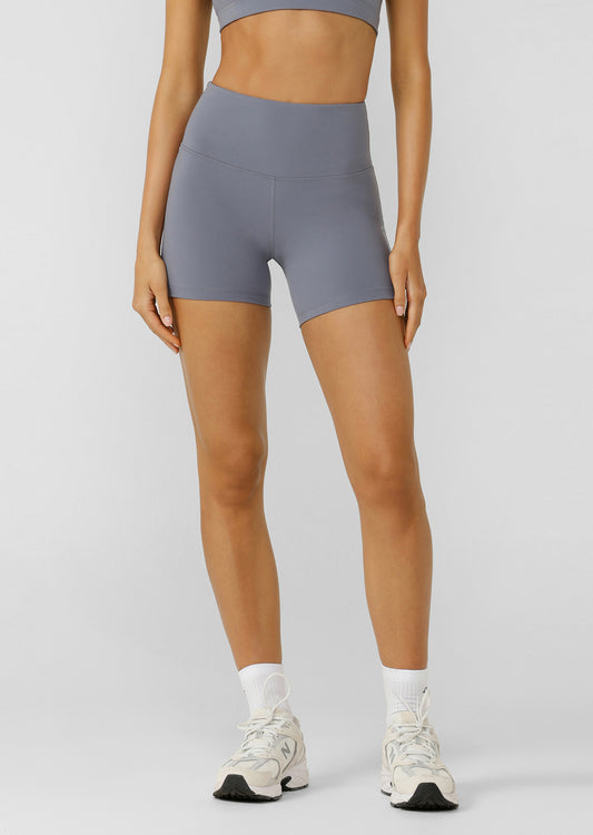 Lorna Jane Lotus No Chafe Phone Pocket 12cm Bike Shorts - Shadow