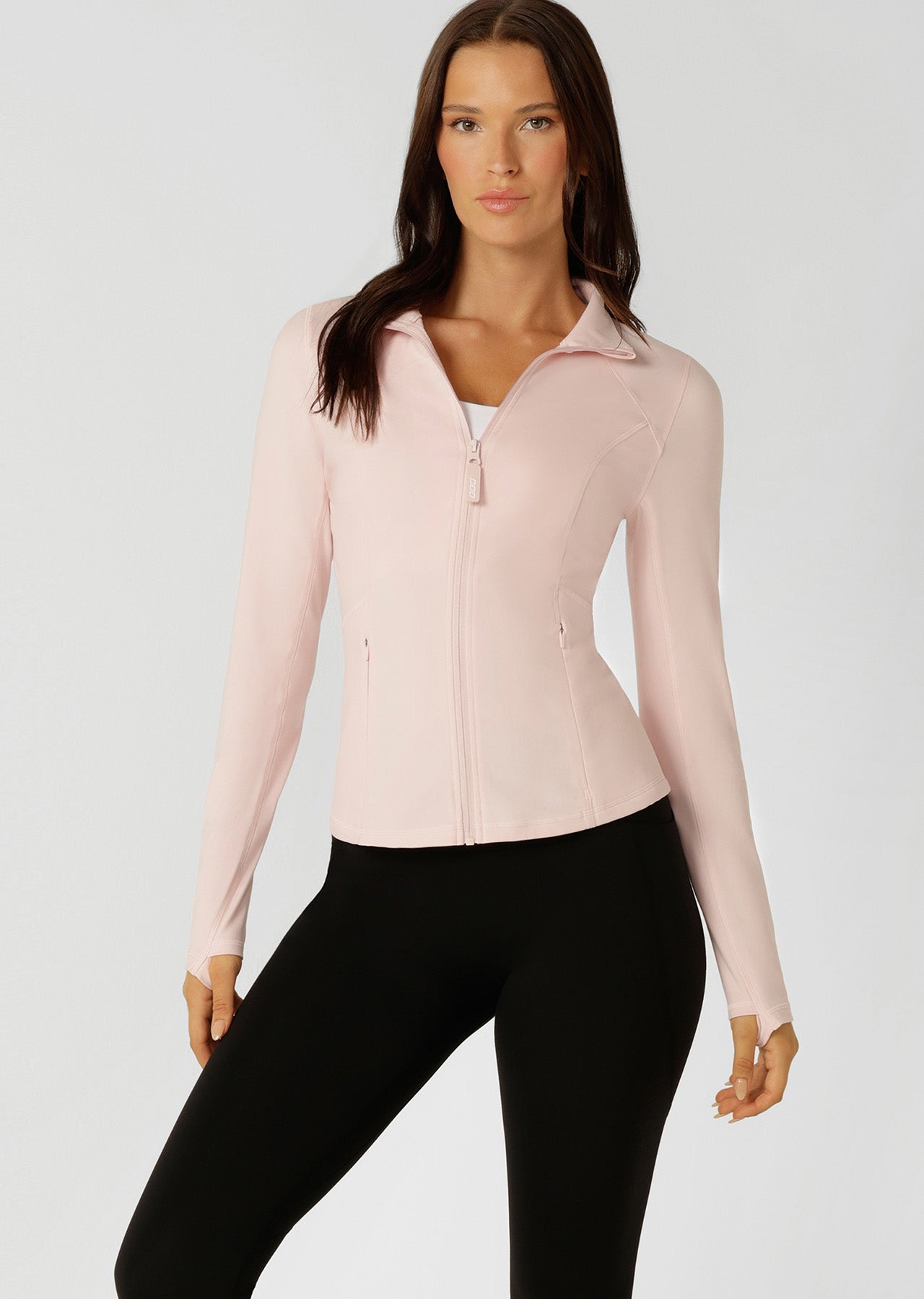 Lorna Jane Amy Active Tech Zip Through Jacket - Pale Peony