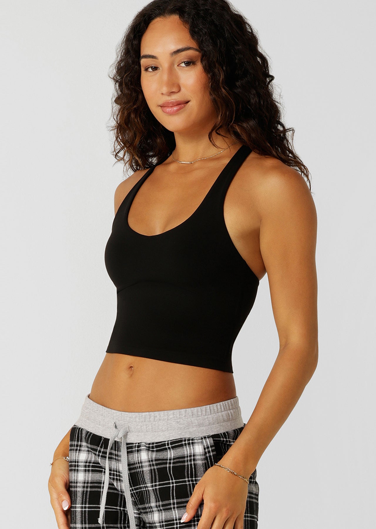 Lorna Jane Liberty Bra Tank Combo - Black