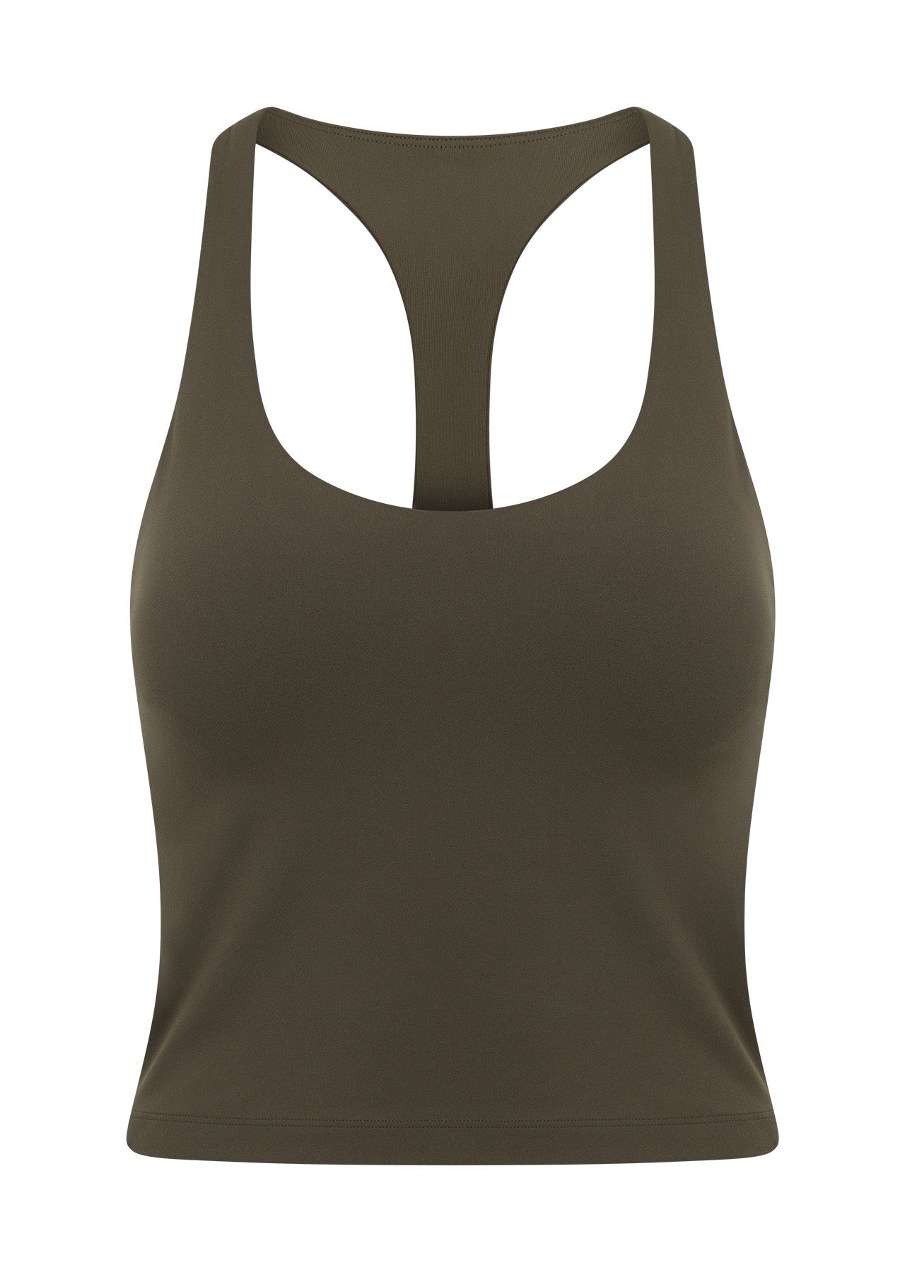 Lorna Jane Liberty Bra Tank Combo - Dark Khaki Haze