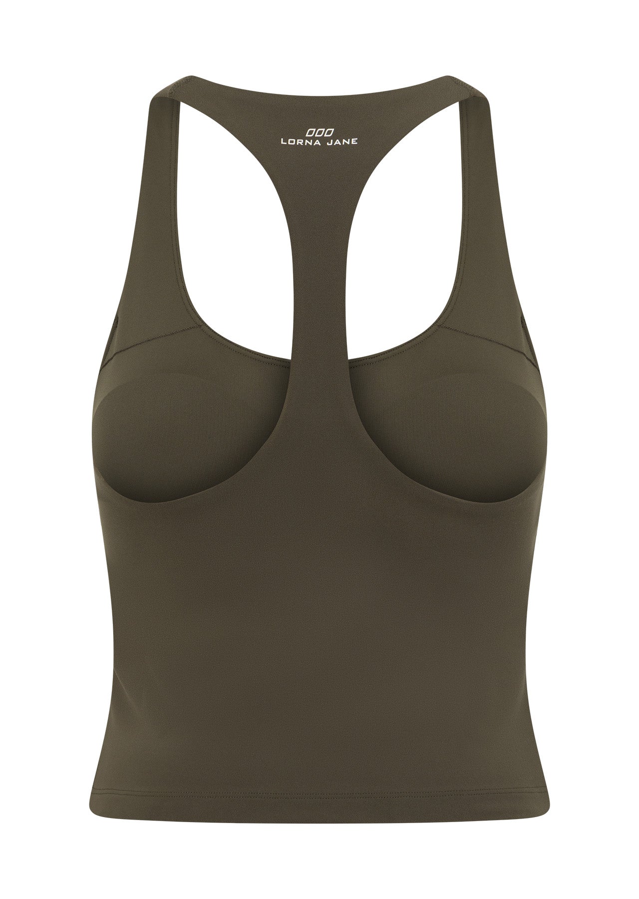 Lorna Jane Liberty Bra Tank Combo - Dark Khaki Haze