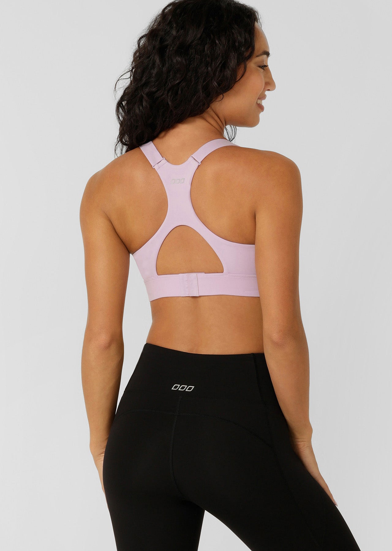 Lorna Jane Easy Zip On Max Support Sports Bra - Dusty Lilac