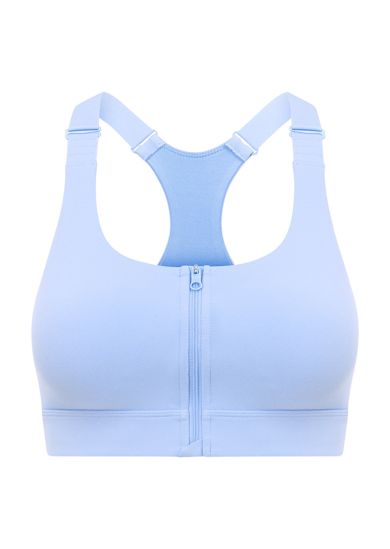 Lorna Jane Easy Zip On Max Support Sports Bra - Oxford Blue