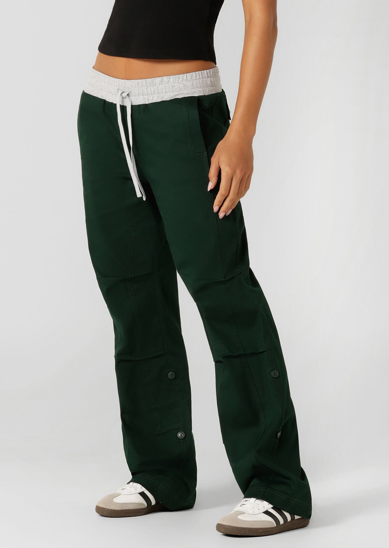Lorna Jane Flashdance Work Pants - Dark Green