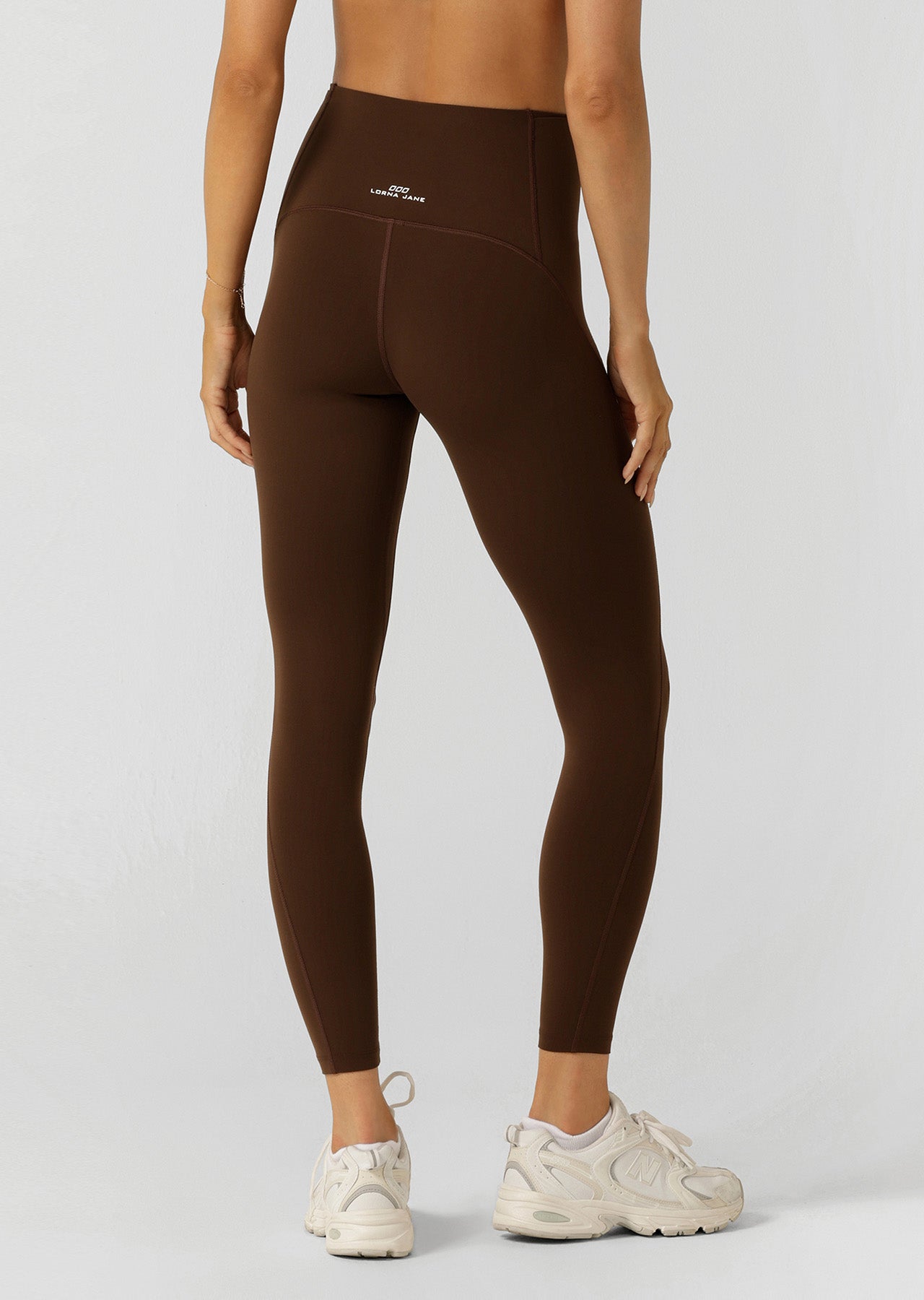 Lorna Jane Liberty 2 Pocket Ankle Biter Leggings - Espresso