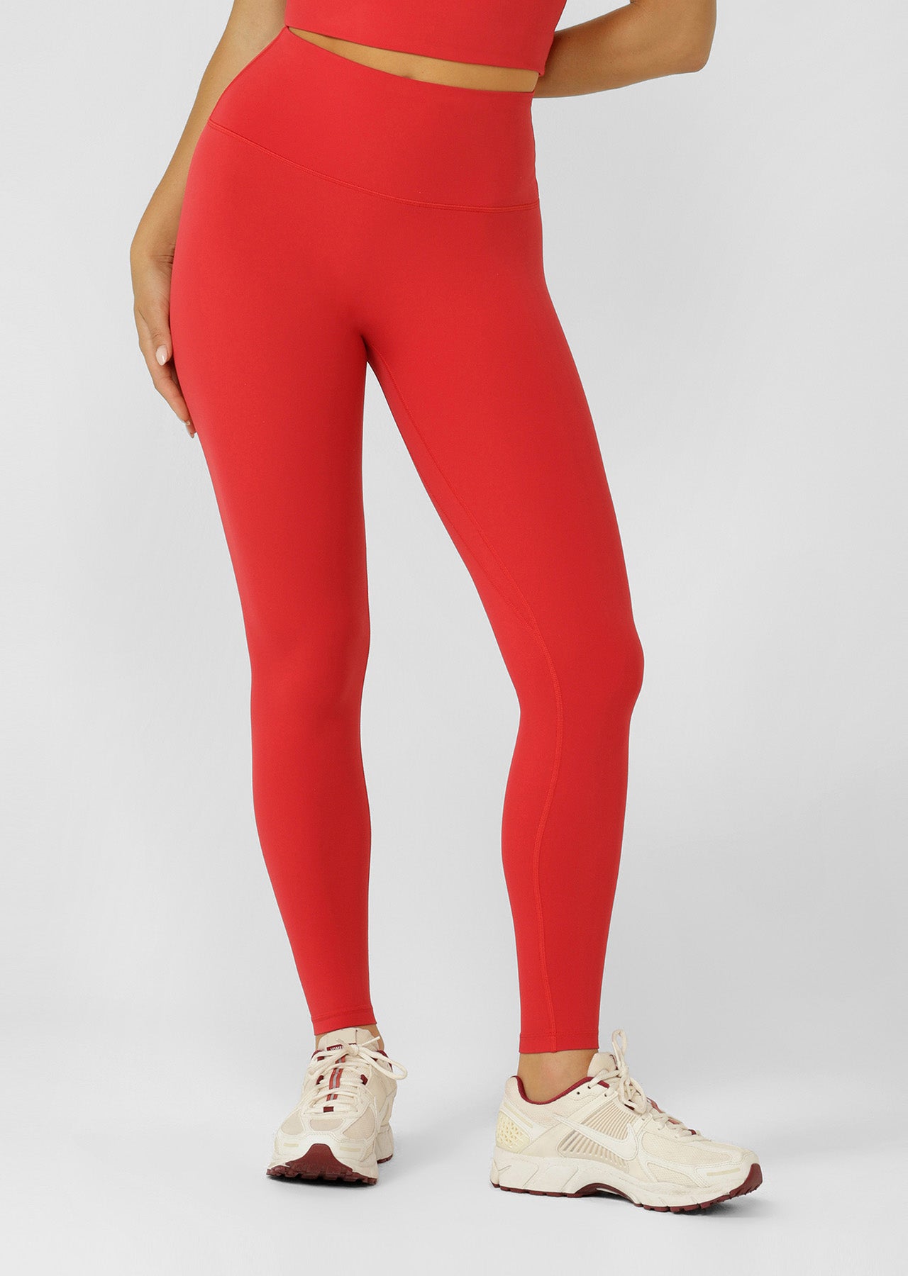 Lorna Jane Liberty Full Length Leggings - Rose Red