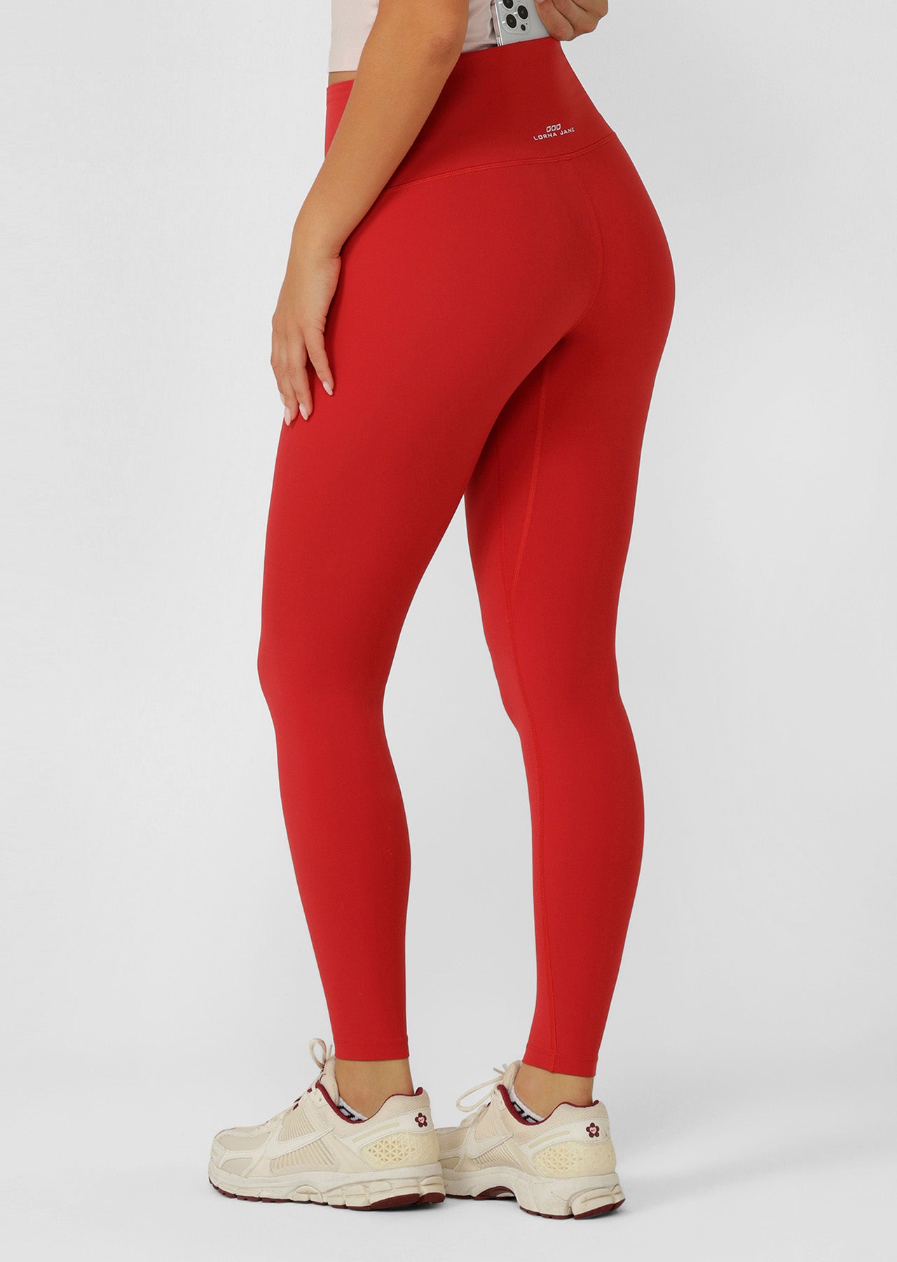 Lorna Jane Liberty Full Length Leggings - Rose Red