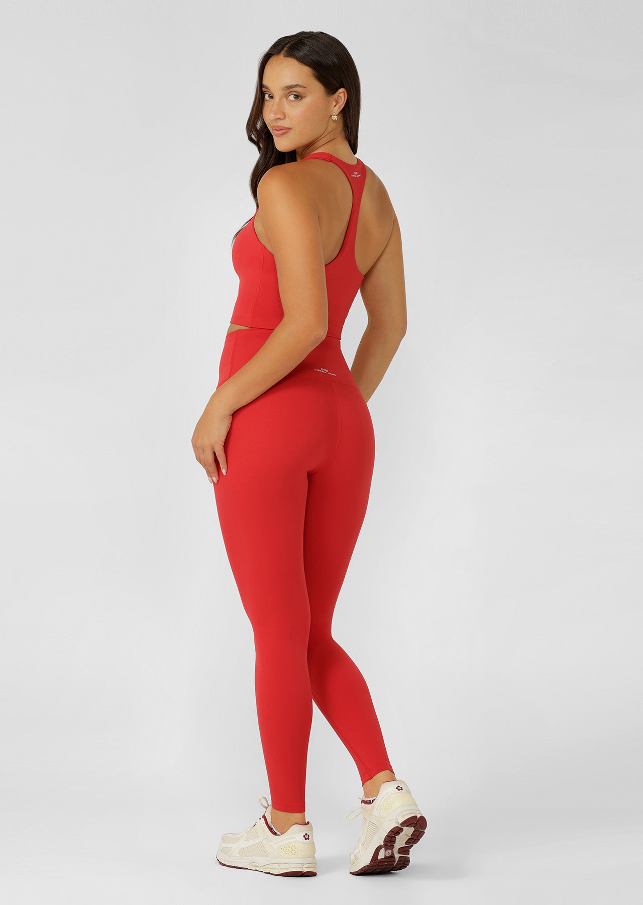 Lorna Jane Liberty Full Length Leggings - Rose Red