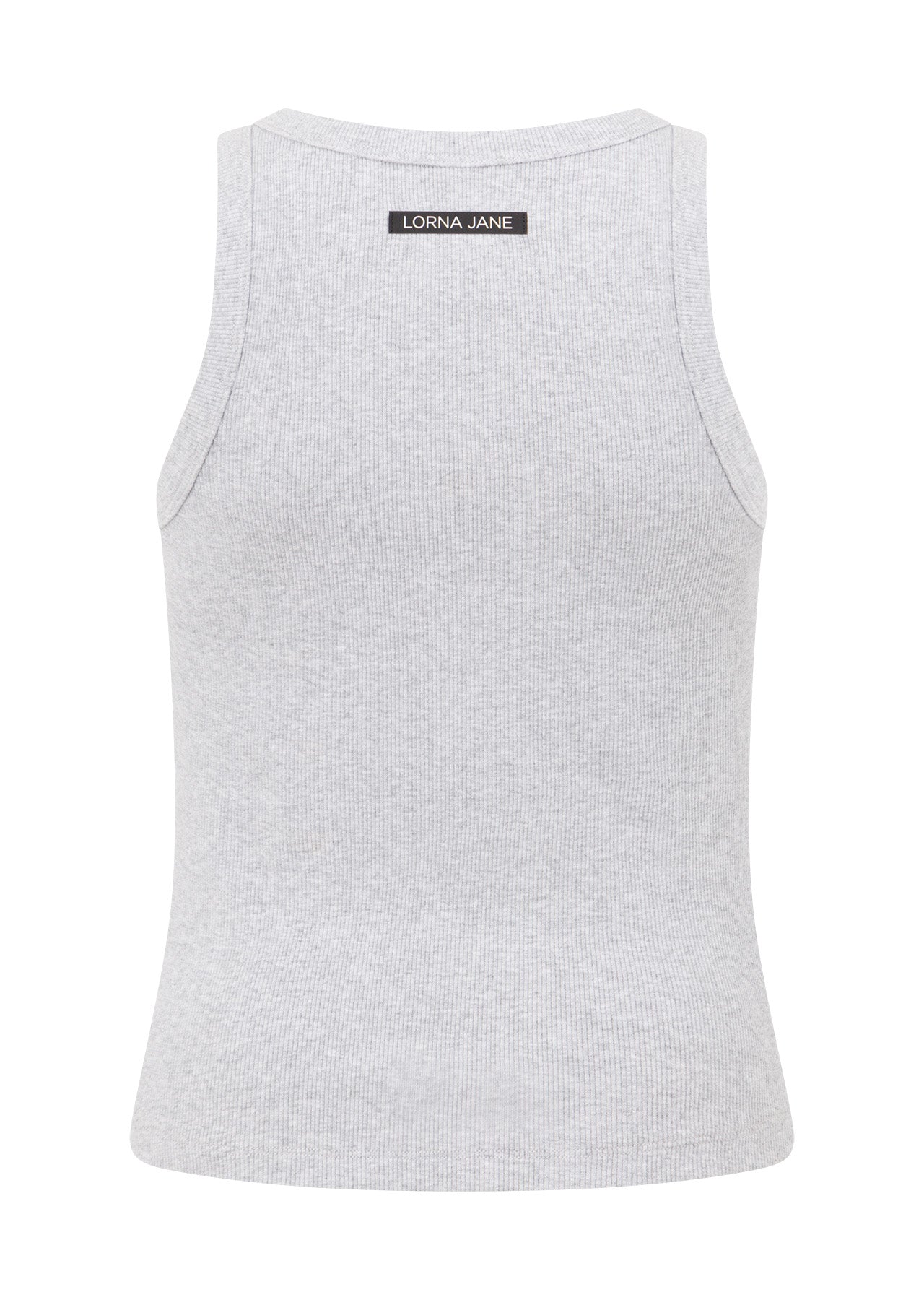 Lorna Jane LJ Basics Rib Tank - Light Grey Marl