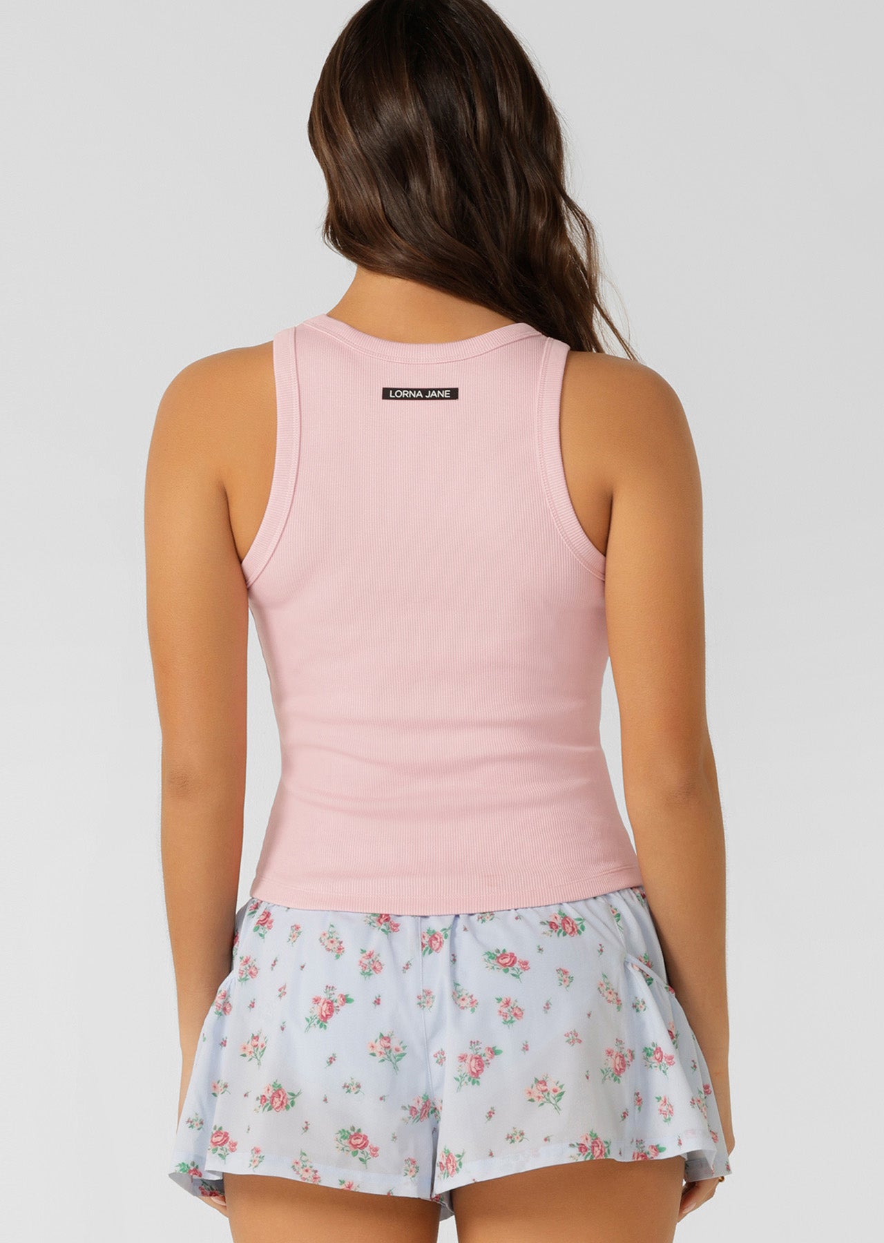 Lorna Jane LJ Basics Rib Tank - Sweet Pink