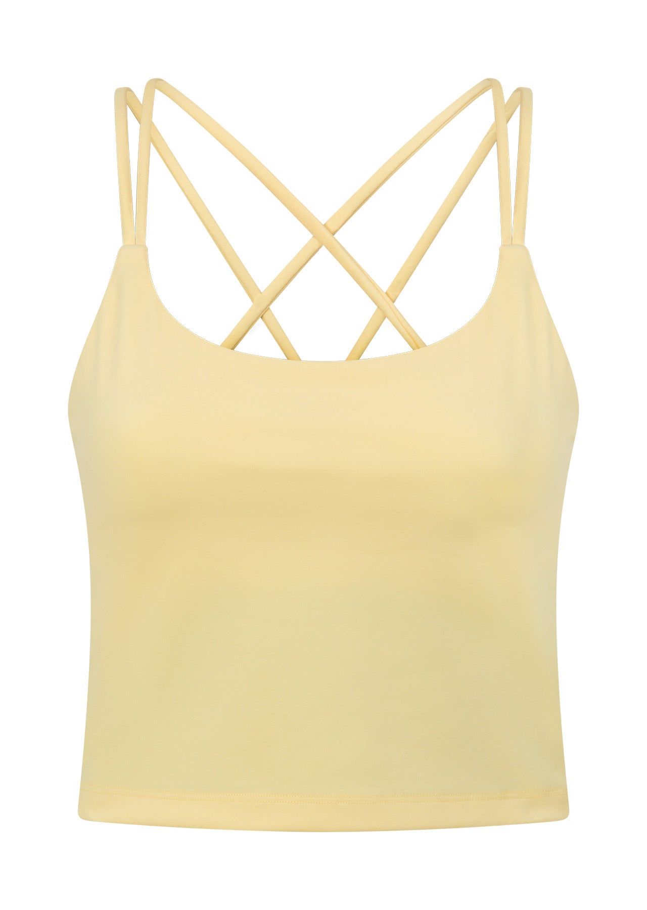 Lorna Jane Lotus Bra Tank Combo - Lemon Cream