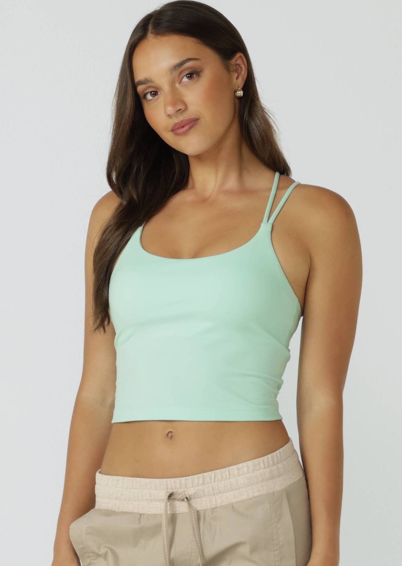 Lorna Jane Lotus Bra Tank Combo - Mint Cream