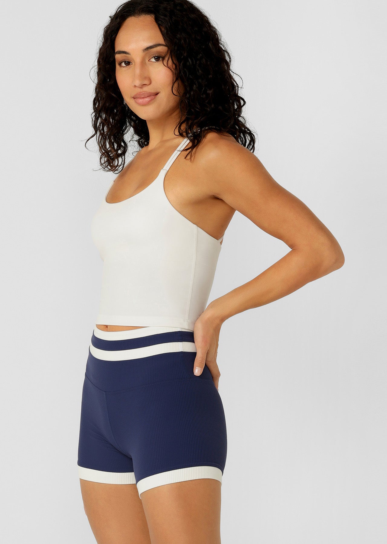 Lorna Jane Lotus Bra Tank Combo - Porcelain