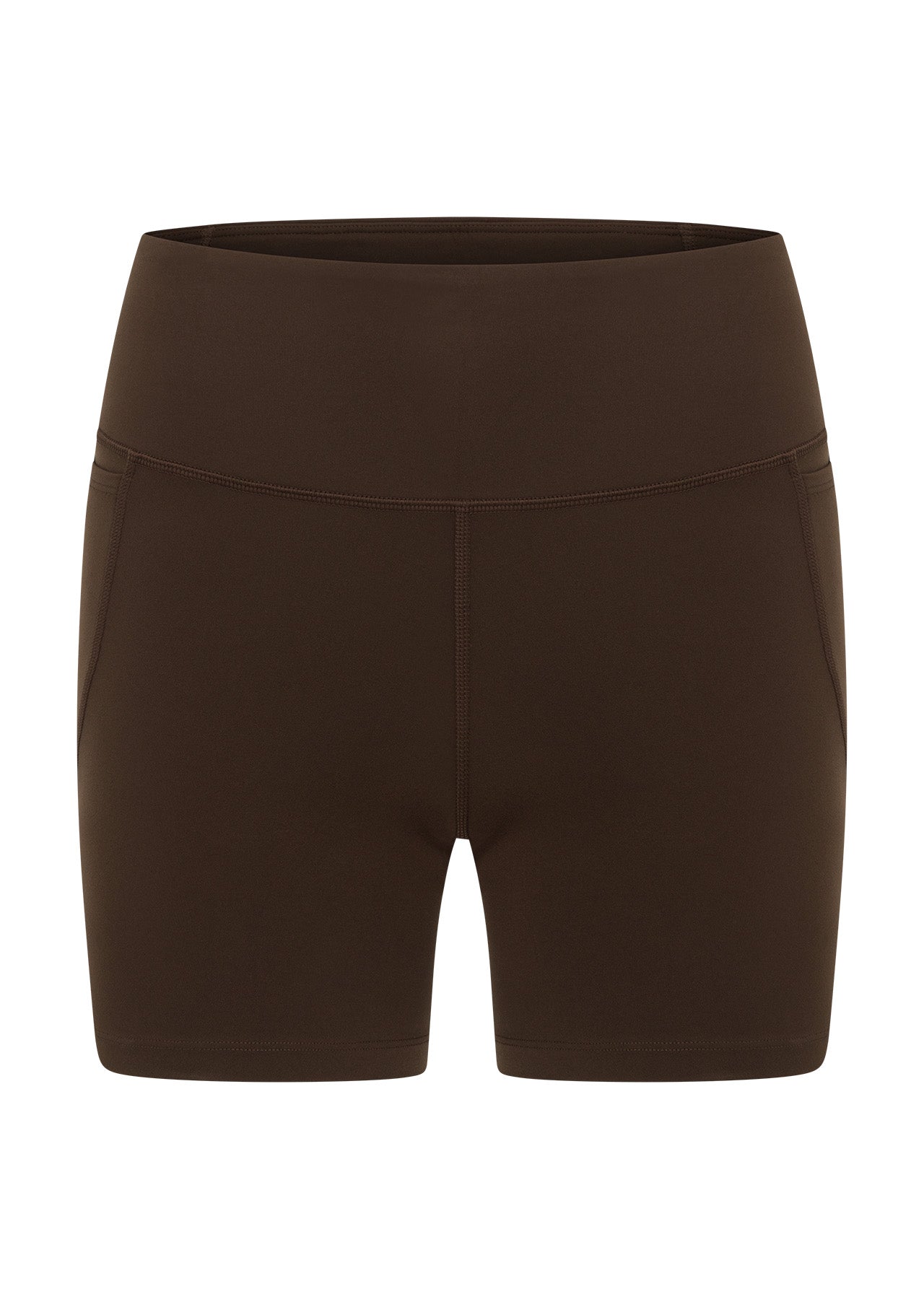 Lorna Jane Amy No Chafe Phone Pocket 14cm Bike Shorts - Espresso