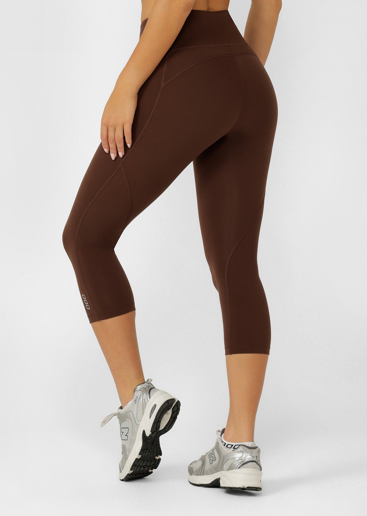Lorna Jane Amy No Chafe Phone Pocket 7/8 Leggings - Espresso