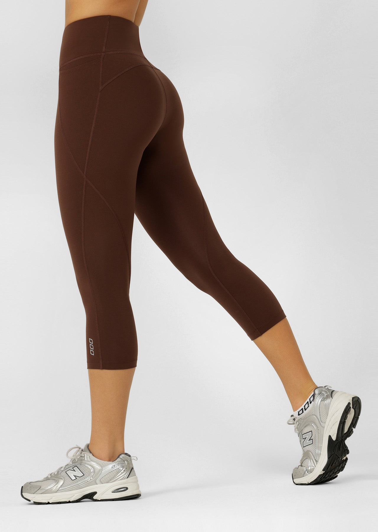 Lorna Jane Amy No Chafe Phone Pocket 7/8 Leggings - Espresso