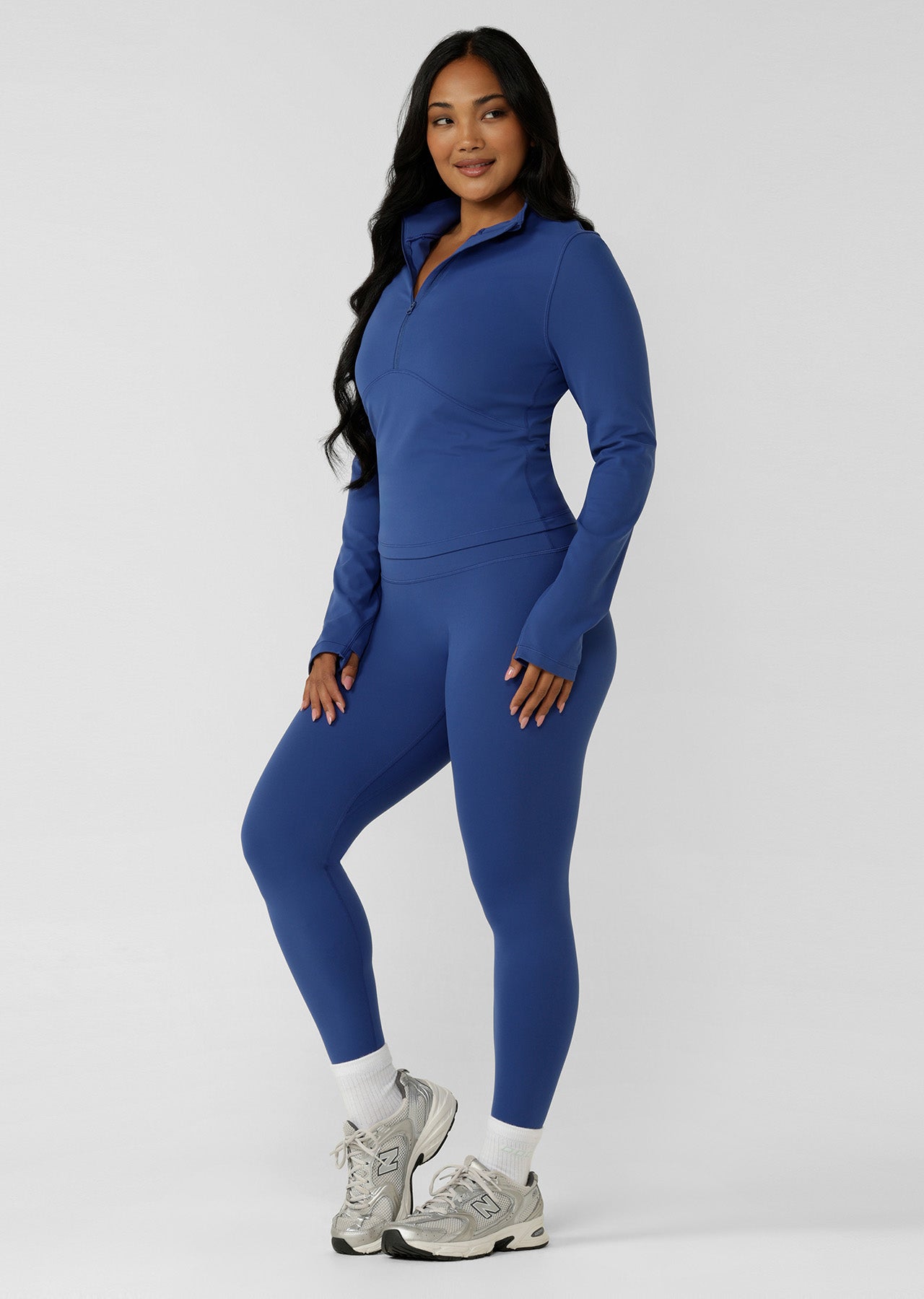 Lorna Jane Liberty Active 1/2 Zip Long Sleeve Top - Storm