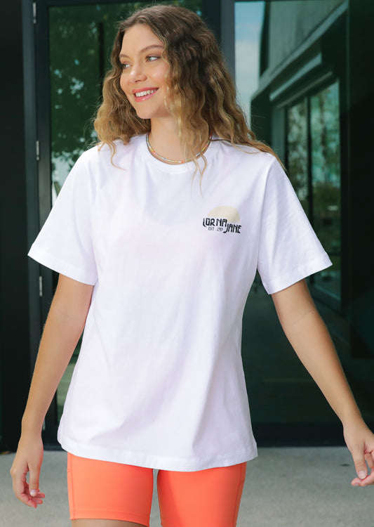 Lorna Jane Explore Active Oversized Tee - White