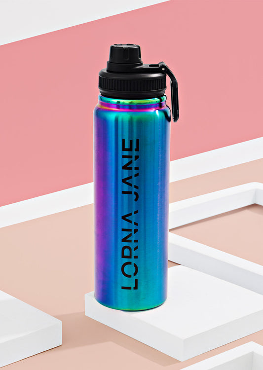 Lorna Jane Iridescent Insulated Water Bottle - Multi