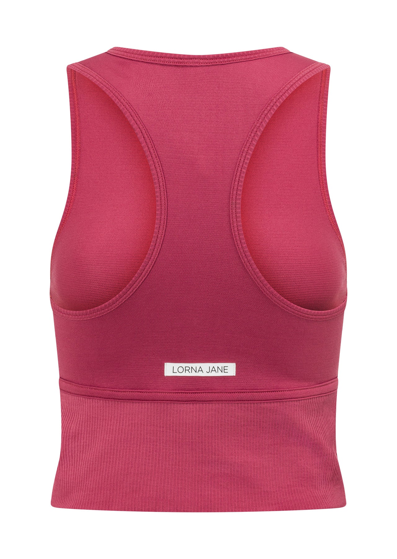 Lorna Jane Seamless Contour Cropped Tank - Raspberry Sorbet