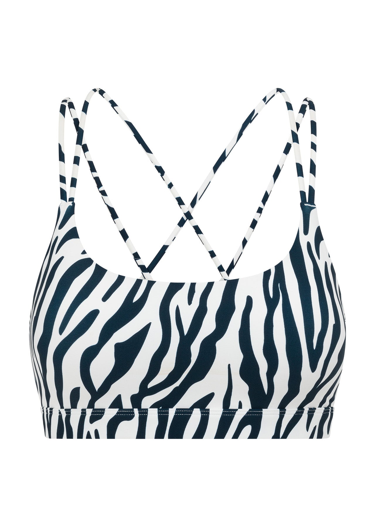 Lorna Jane Safari Sports Bra - Midnight Blue Safari Print