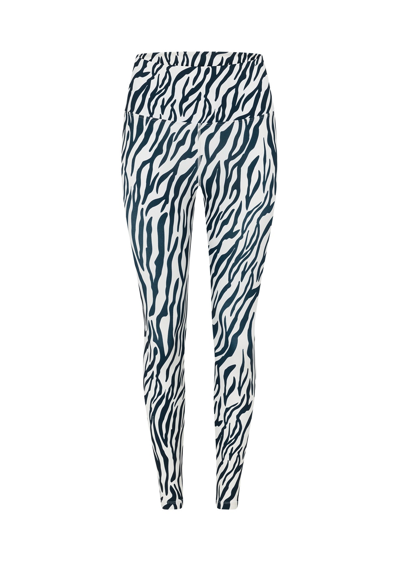 Lorna Jane Safari Hi-Fold Ankle Biter Leggings - Midnight Blue Safari Print